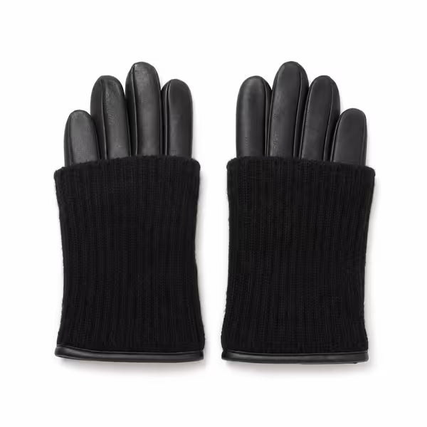 Brooklyn Leather/Black Knit Glove