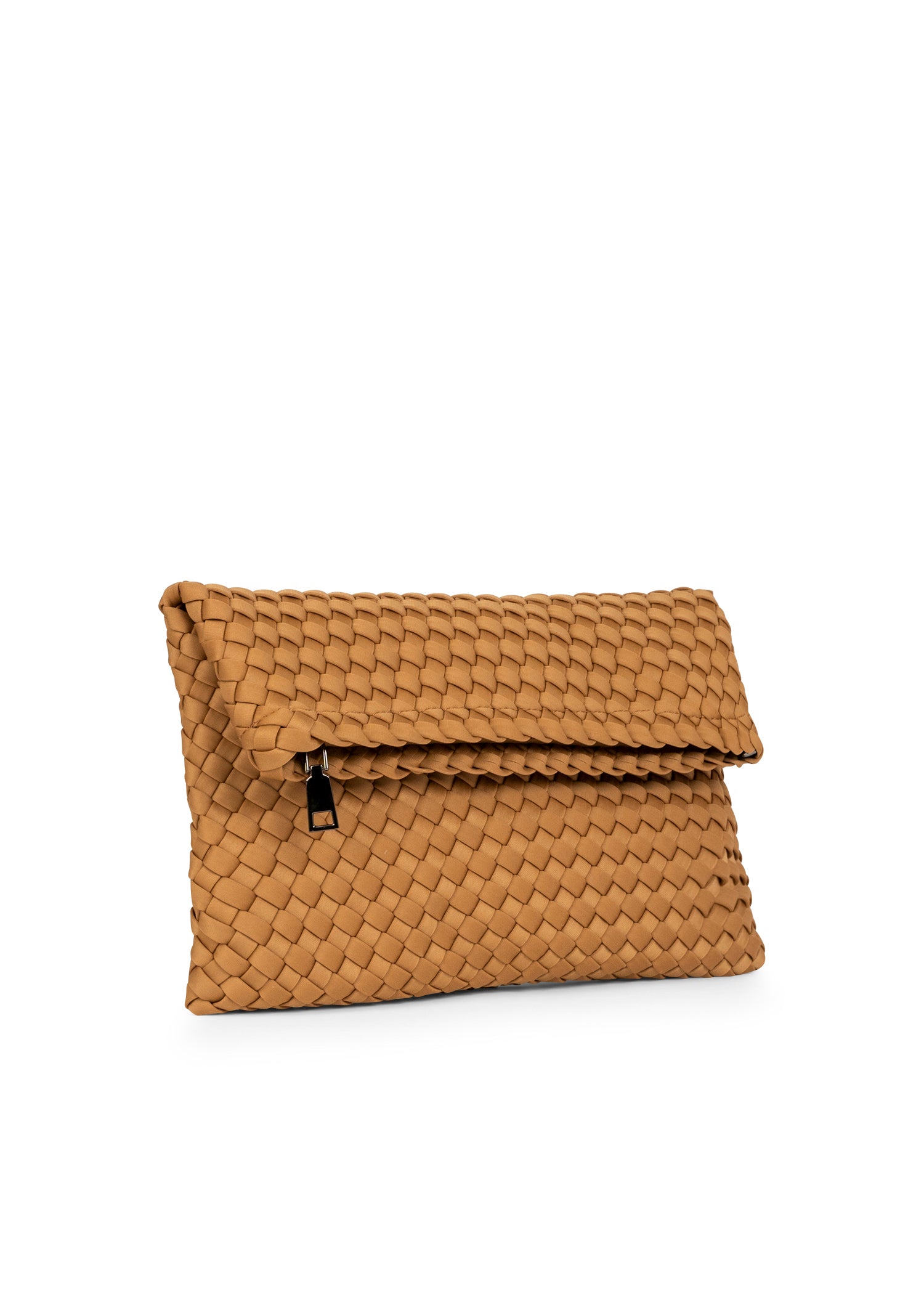 Val Camel Convertible Woven Crossbody
