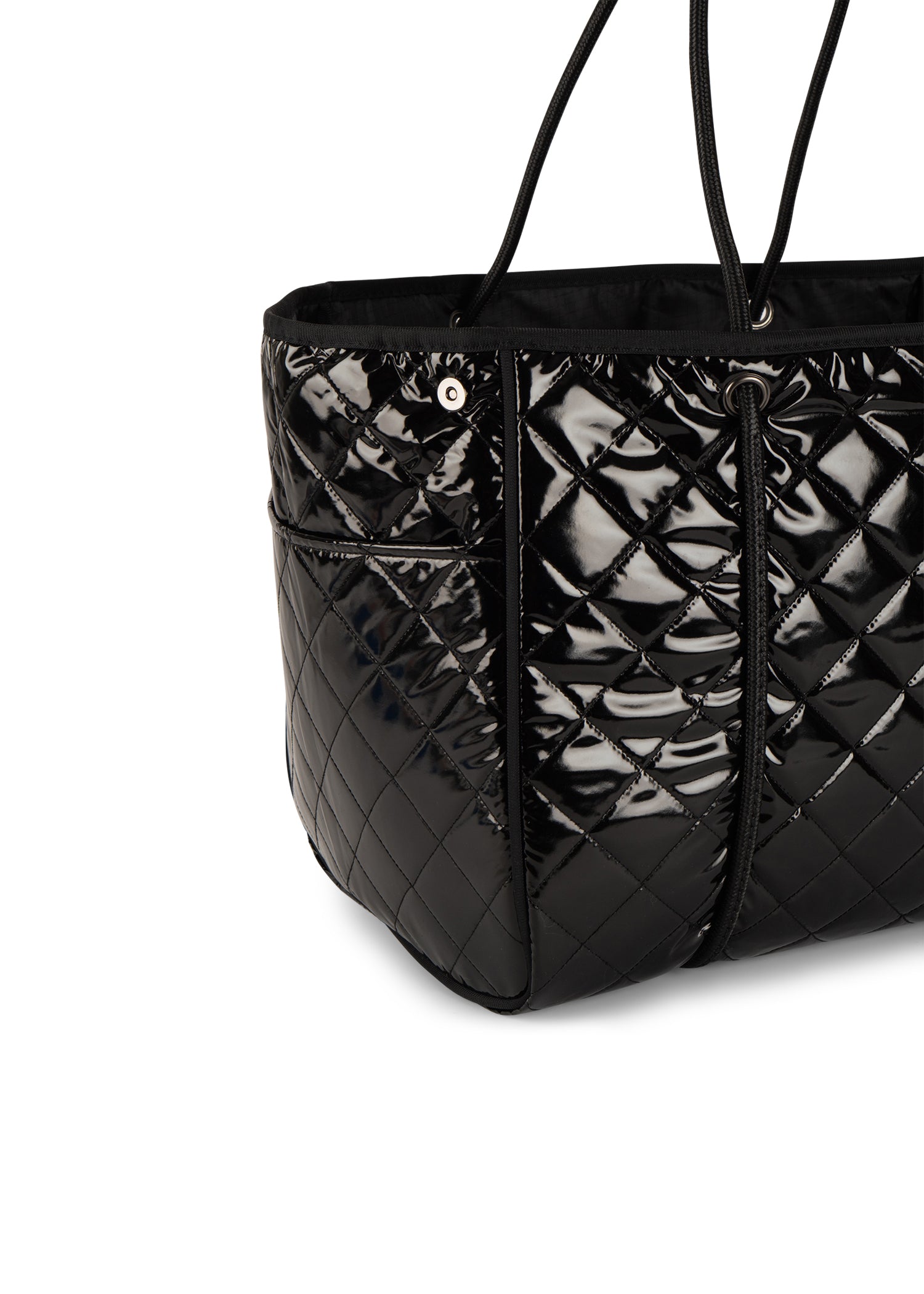 Greyson Noir Puffer Tote with Monogram