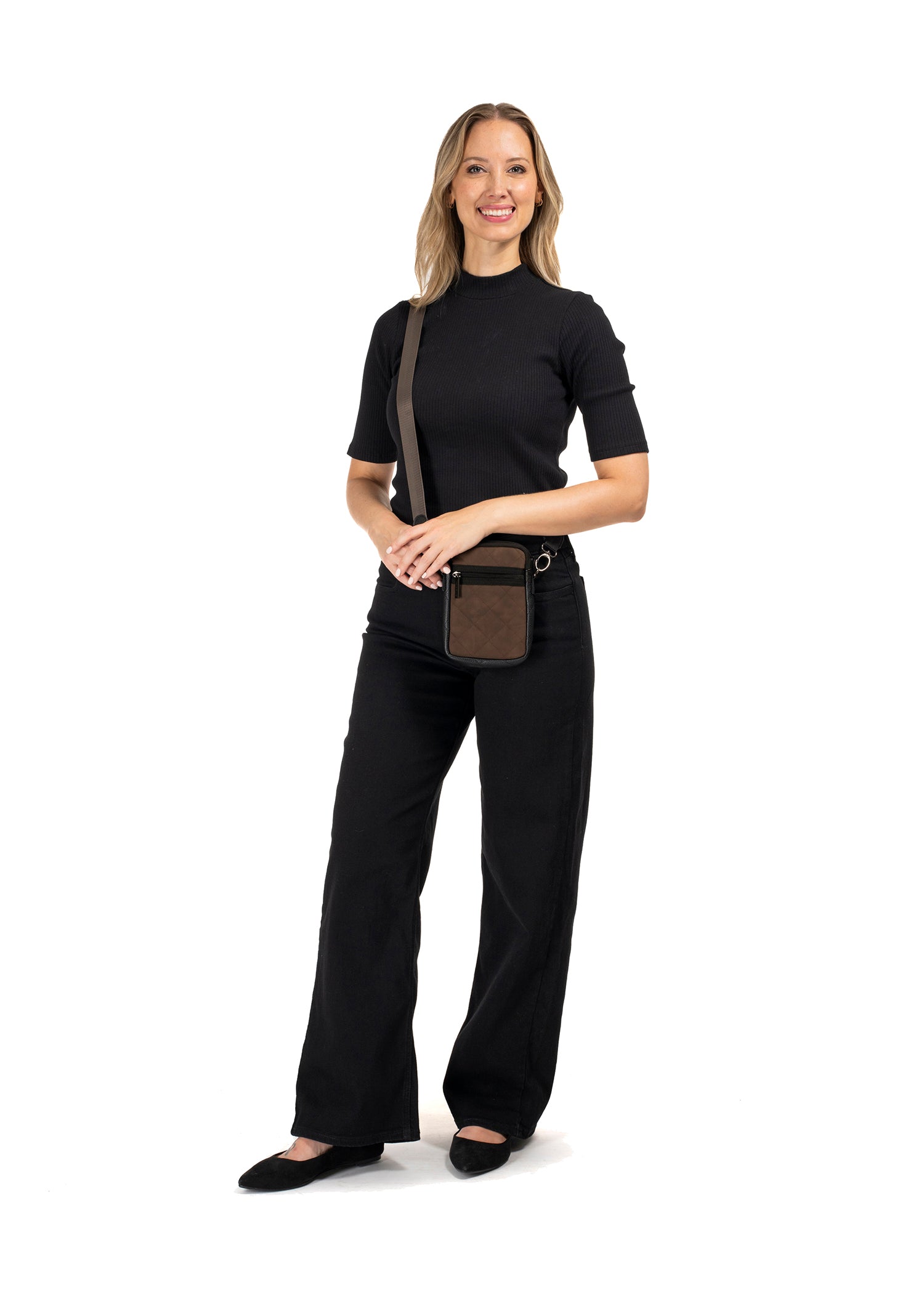 Casey Espresso Cellphone Bag