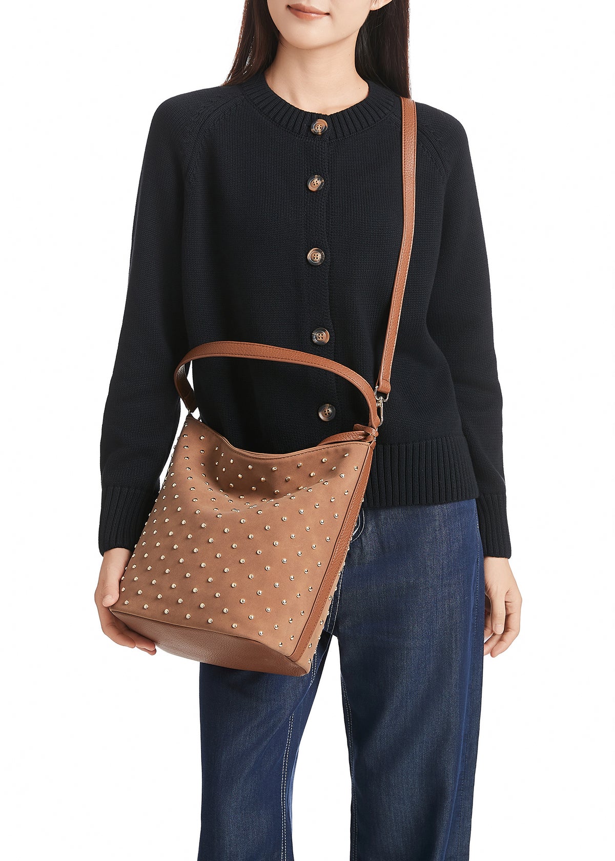 Celine Saddle Suede Shoulder Bag