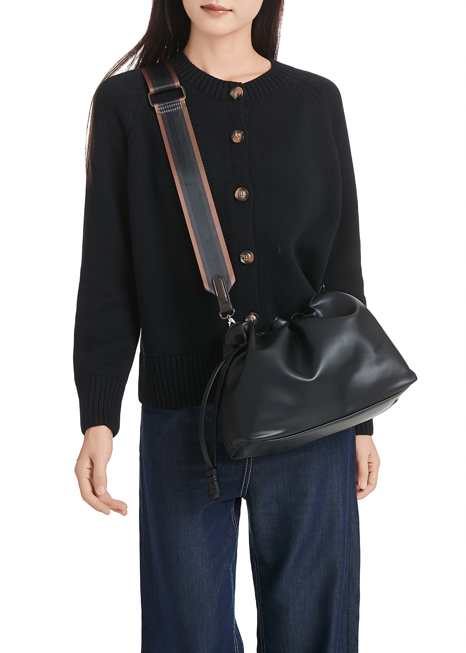 Taylor Black Convertible Crossbody