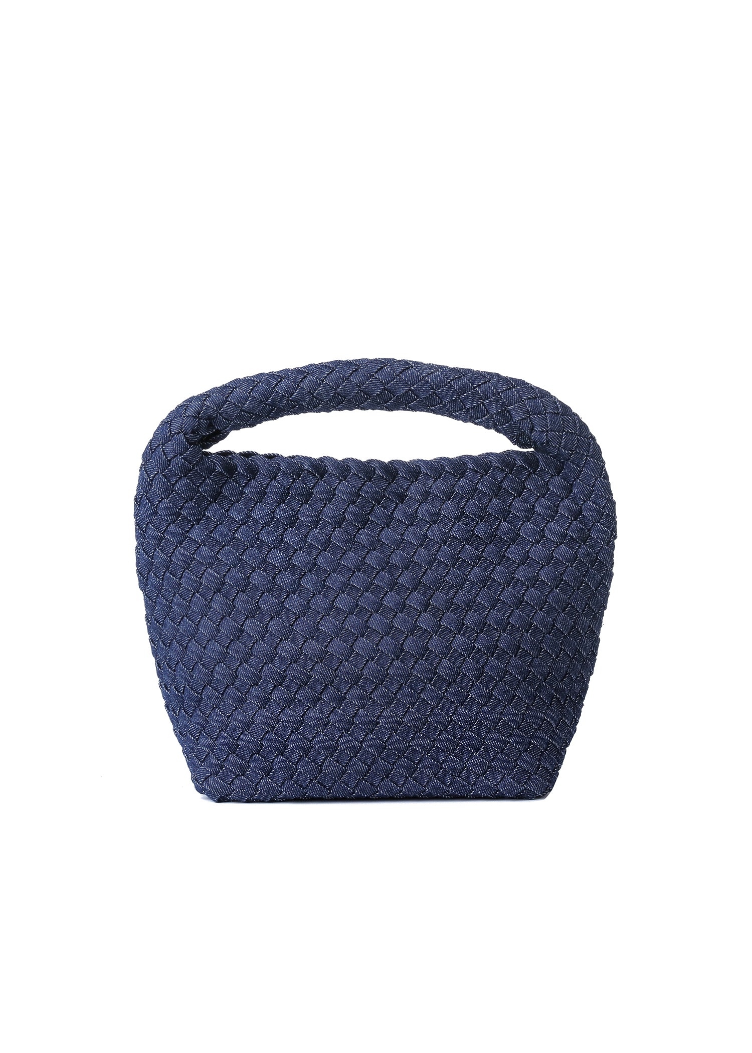 Shelly Indigo Woven Bucket Bag