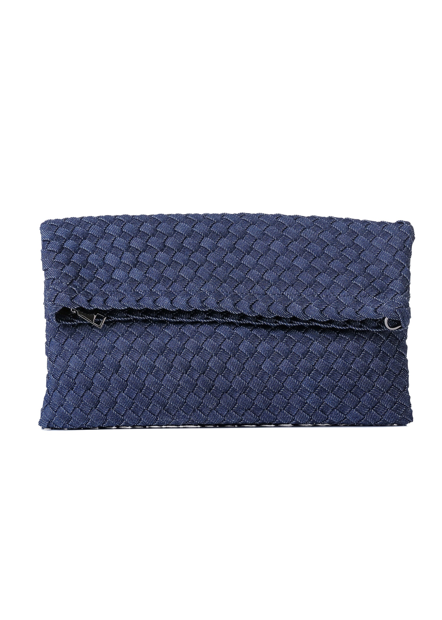 Val Indigo Convertible Woven Crossbody