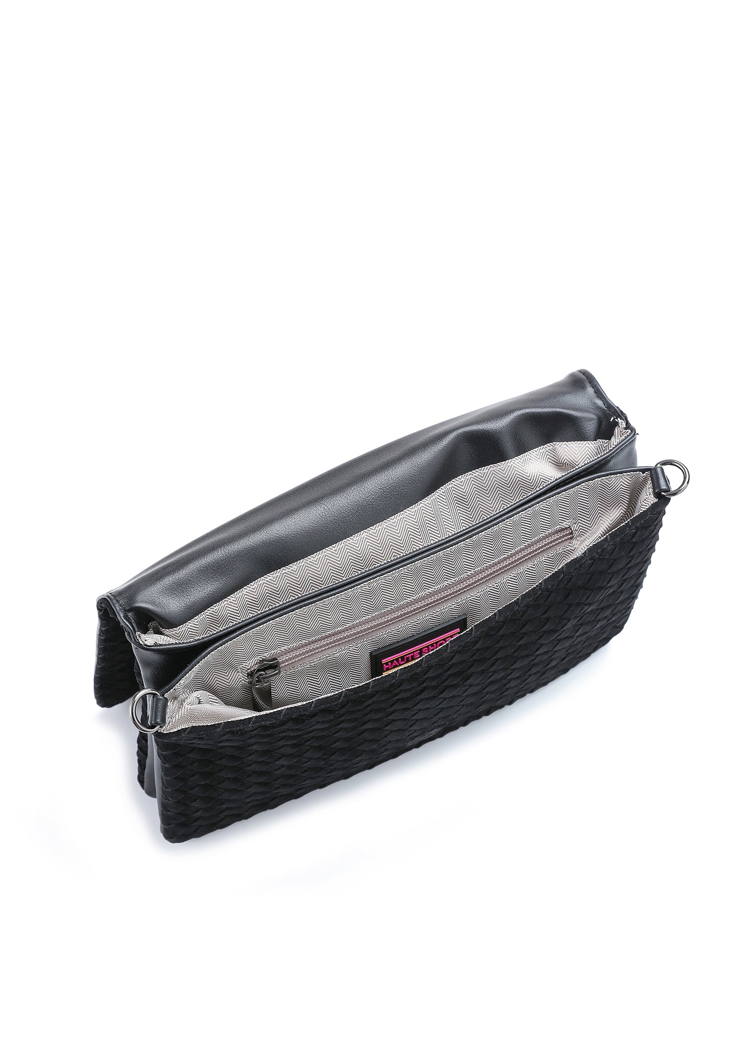 Lexi Woven Black Crossbody