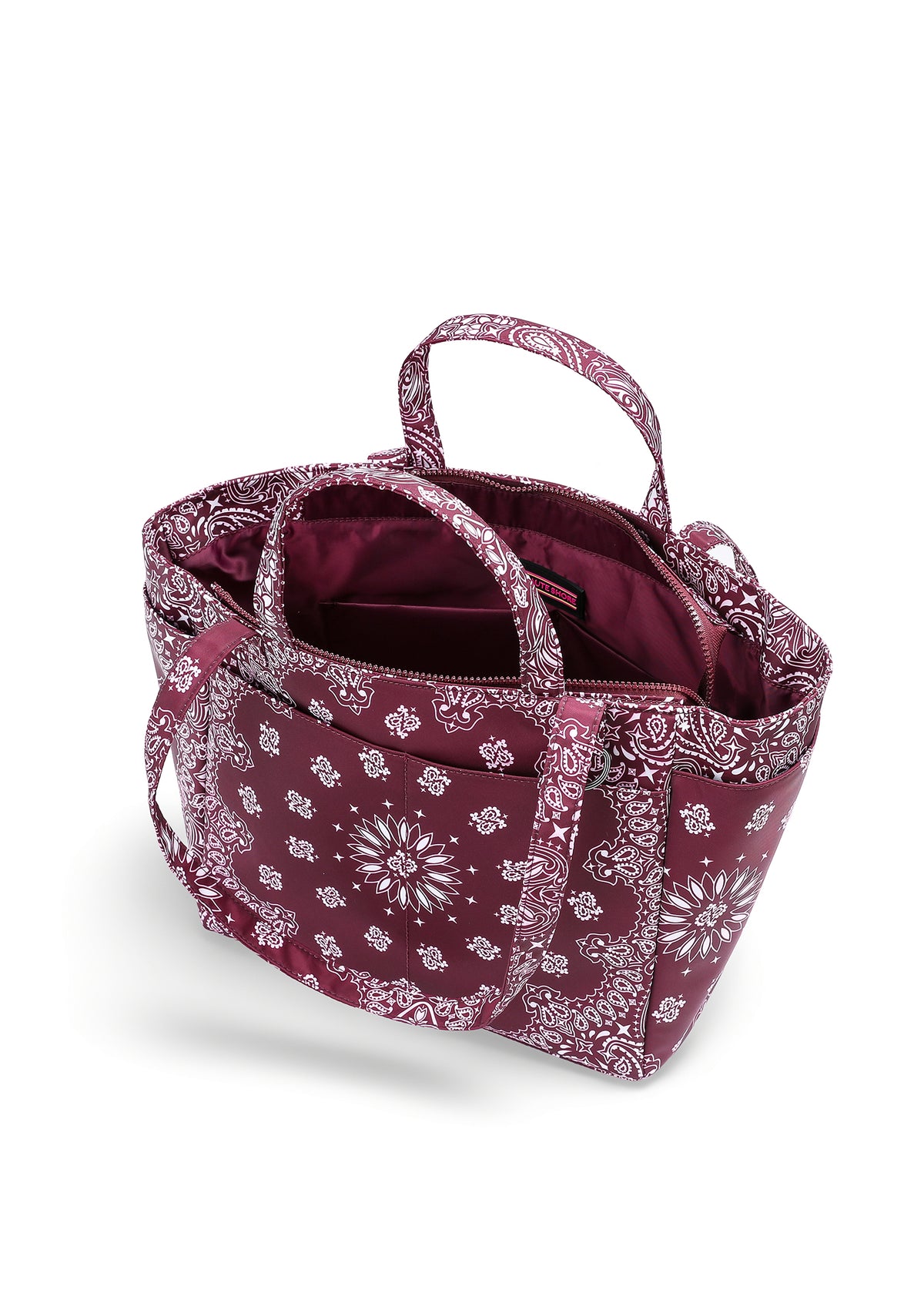 Hayden Burgundy Bandana Tote