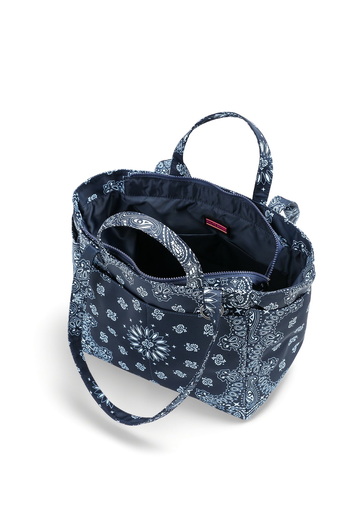 Hayden Navy Bandana Tote