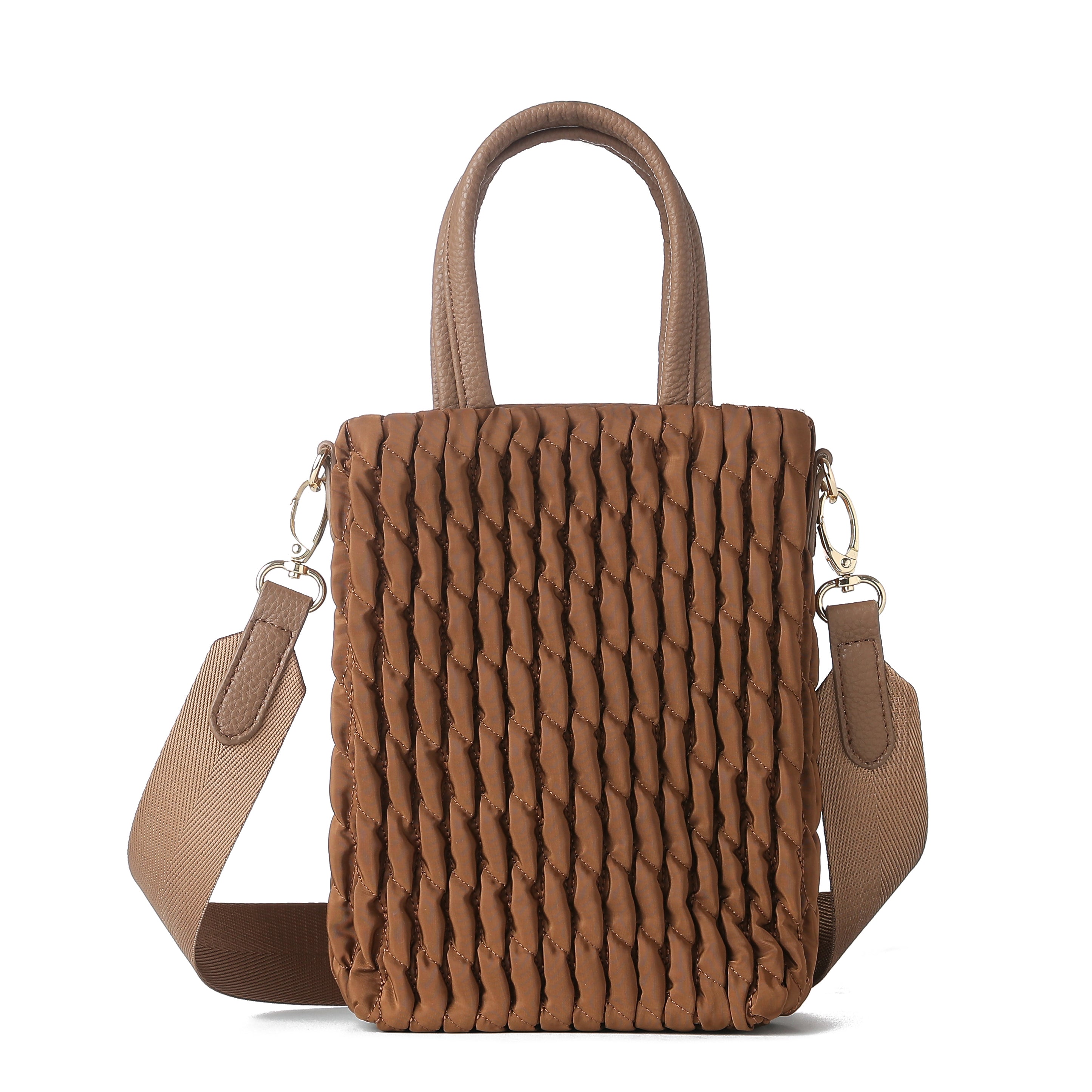 Mila Walnut Phone Crossbody Bag