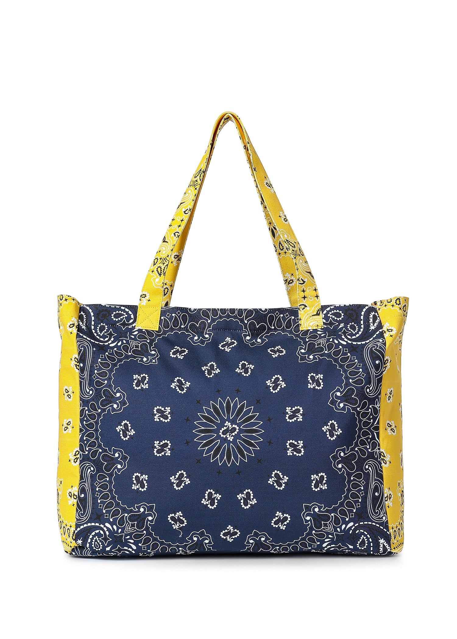 Bailey Navy/Yellow Bandana Tote