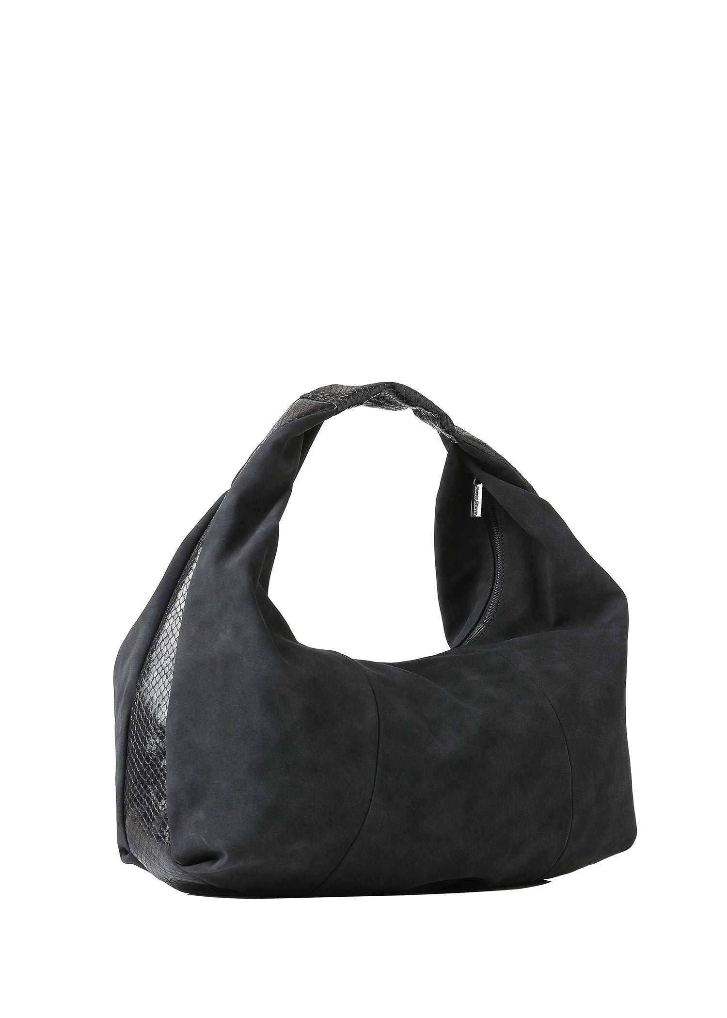 Black Suede Hobo Bag - FINAL SALE