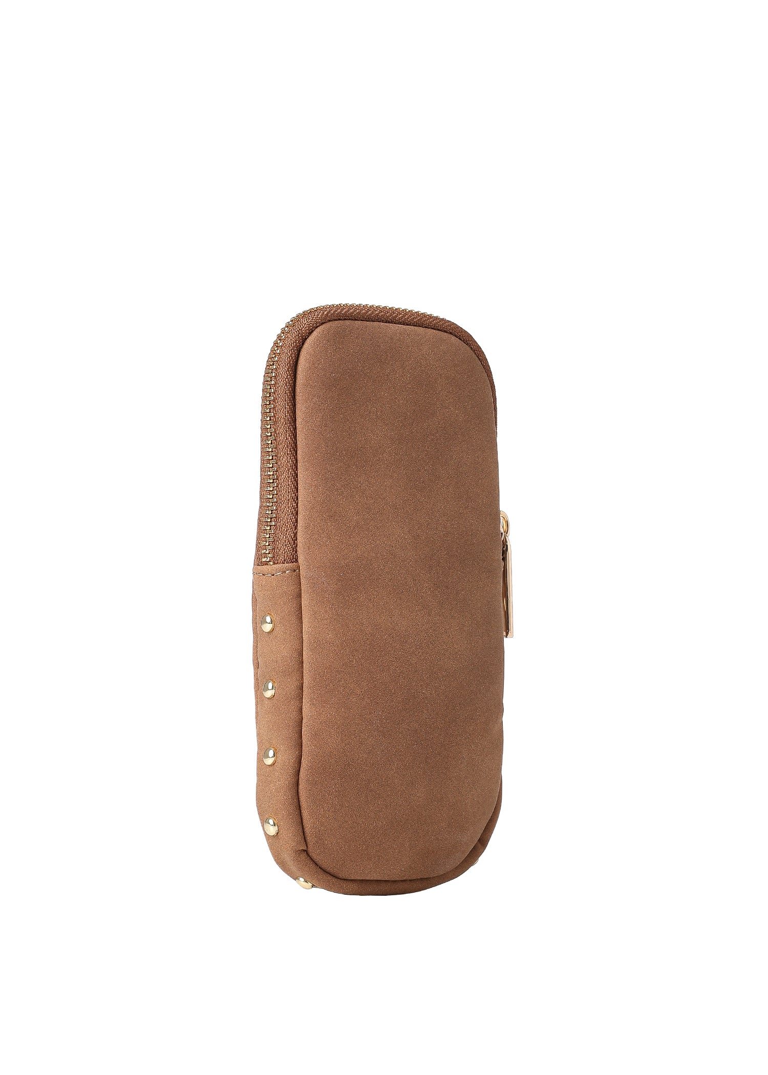 Ev Saddle Studded Suede Glasses Case