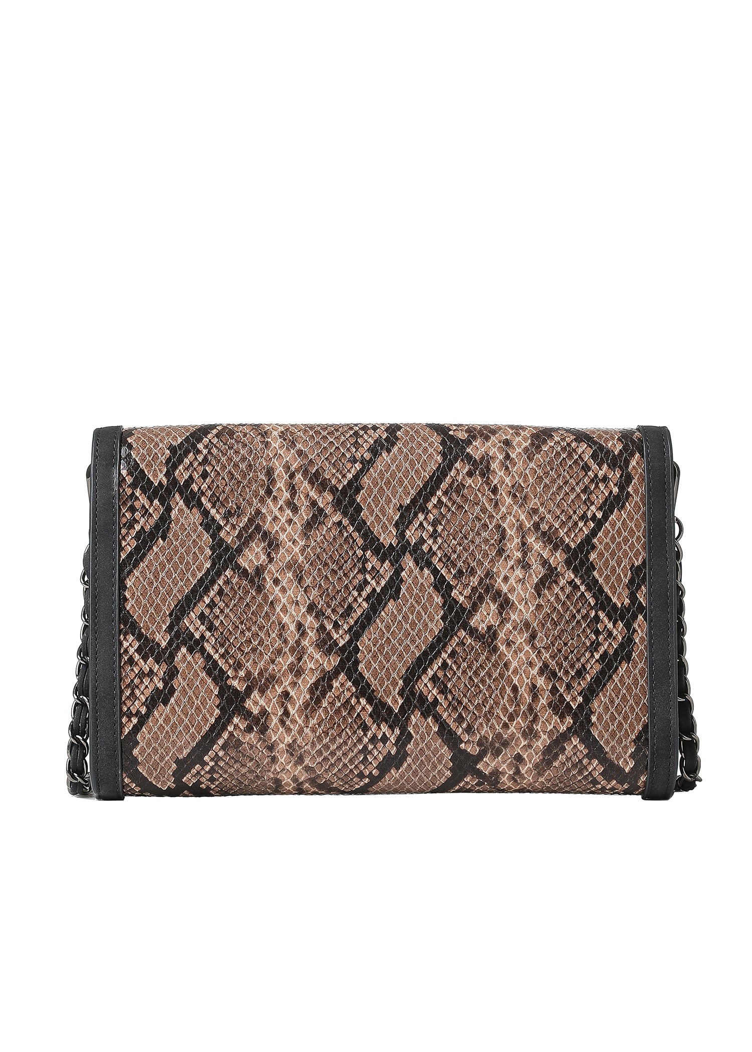 Beth Coffee Snake Clutch - FINAL SALE