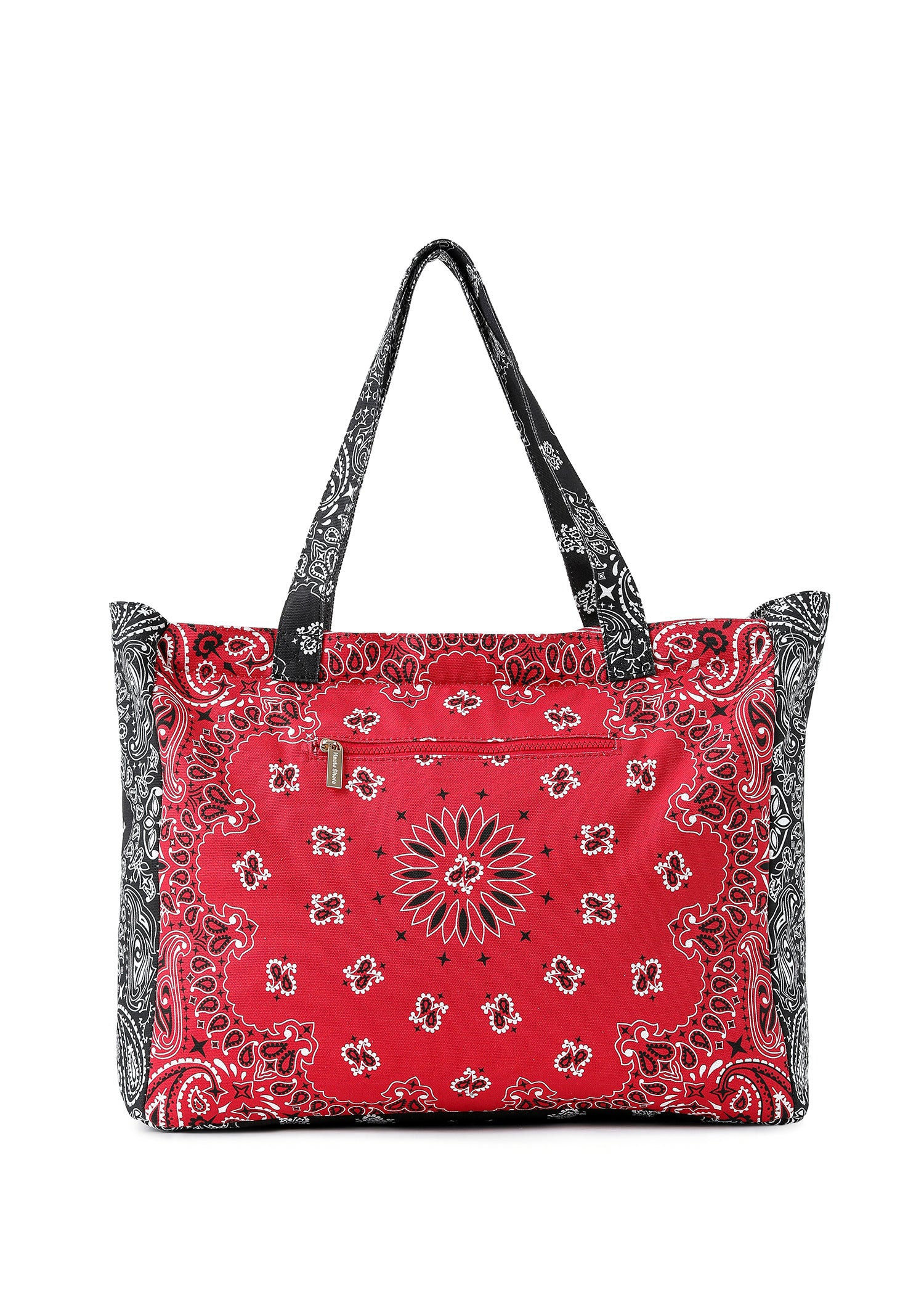 Bailey Red/Black Bandana Tote