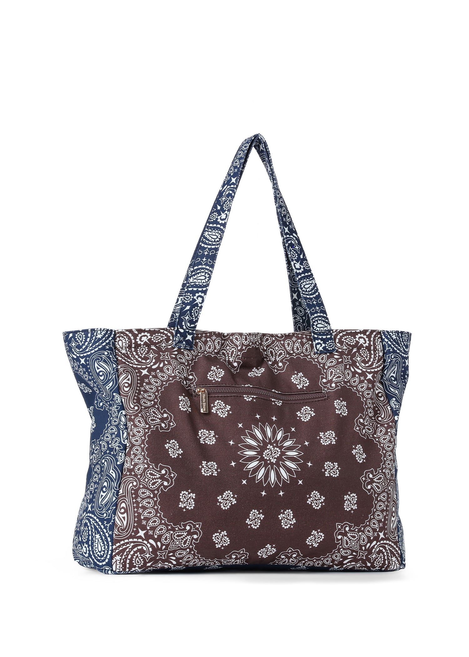 Bailey Brown/Navy Bandana Tote