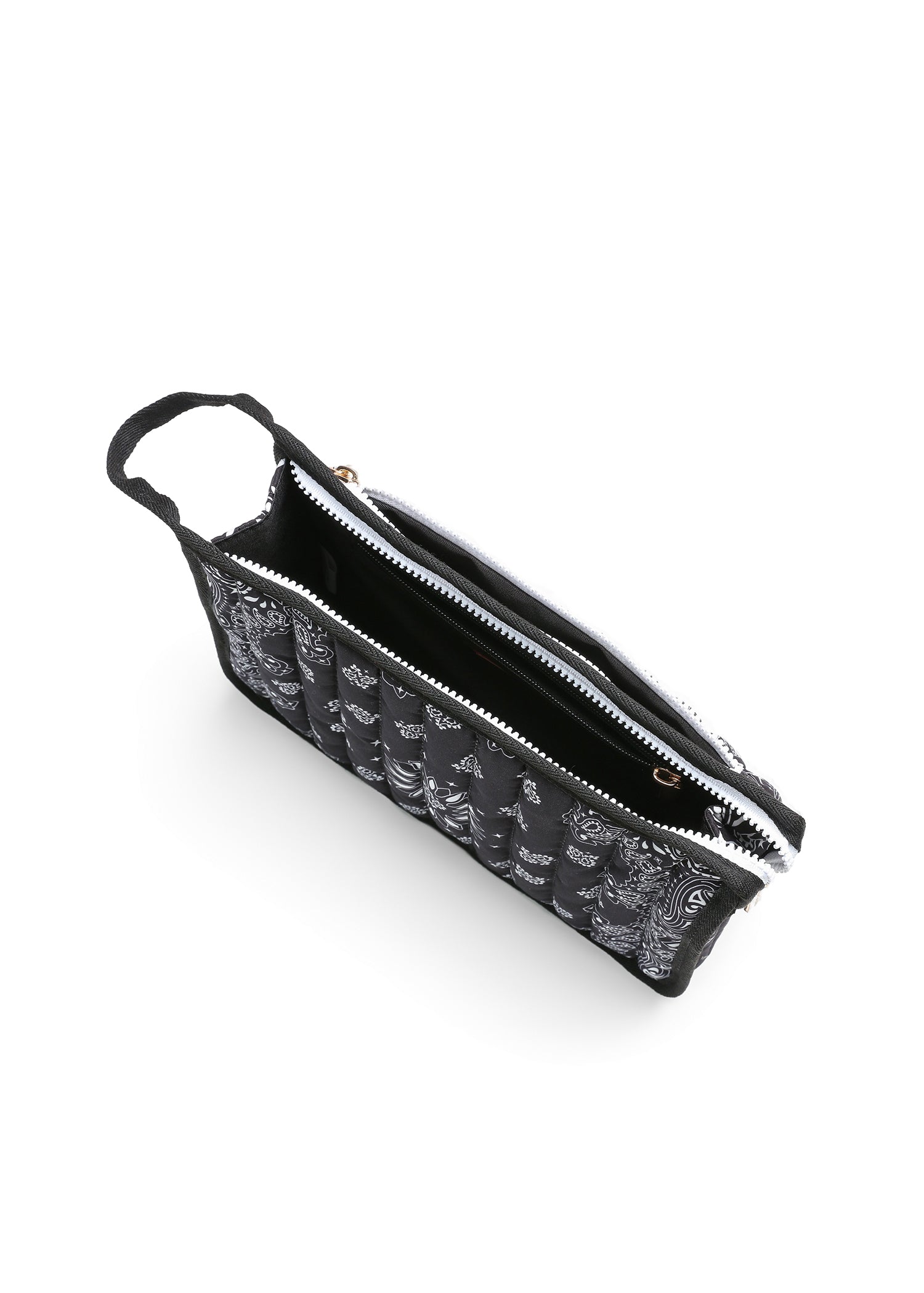 Beau Black Bandana Pouch with Monogram