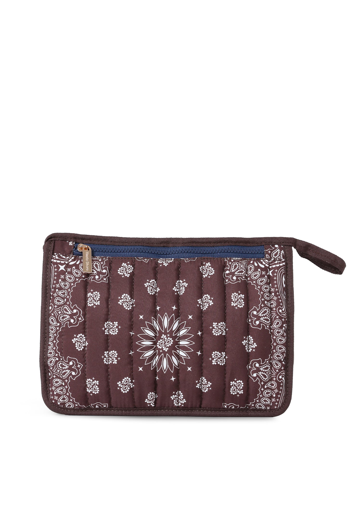 Beau Brown Bandana Pouch with Monogram