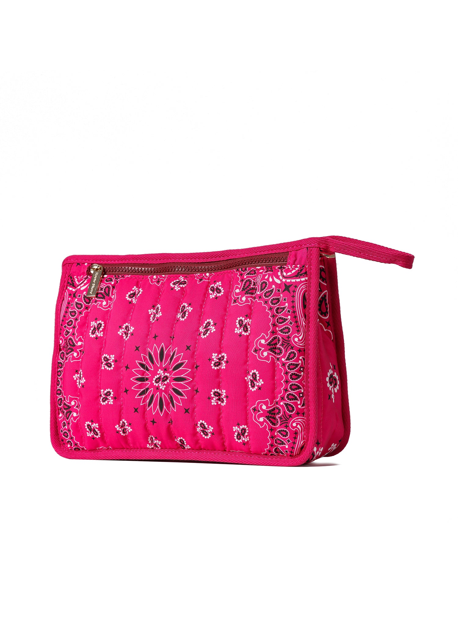 Beau Pink Bandana Pouch with Monogram