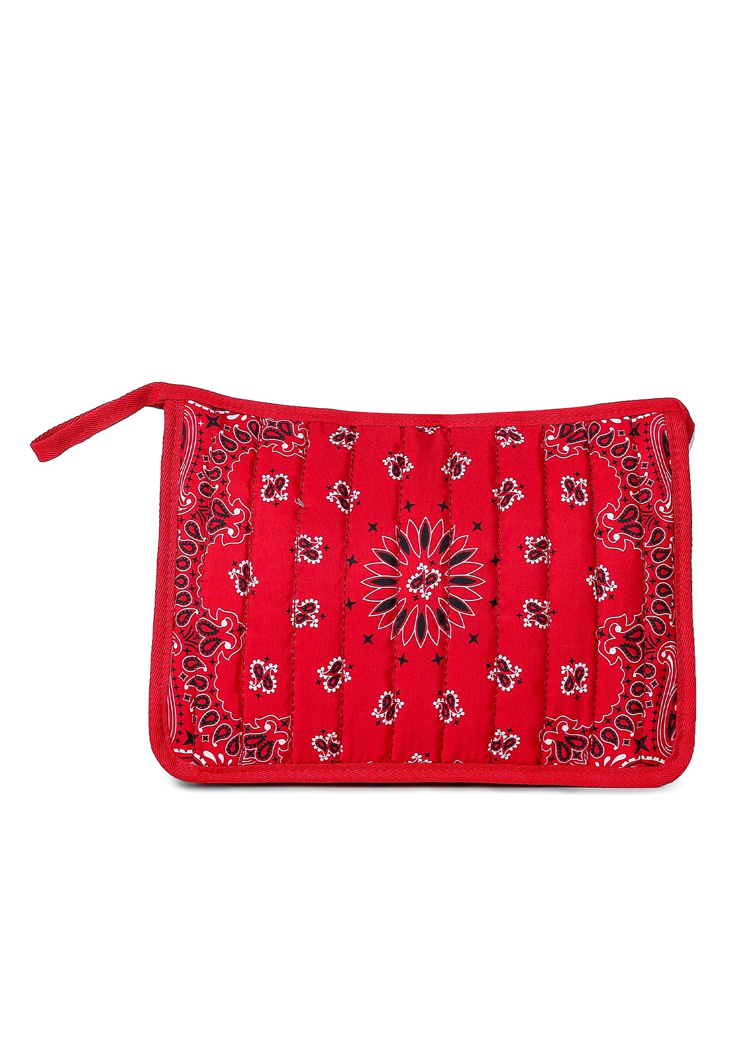 Beau Red/White Bandana Pouch