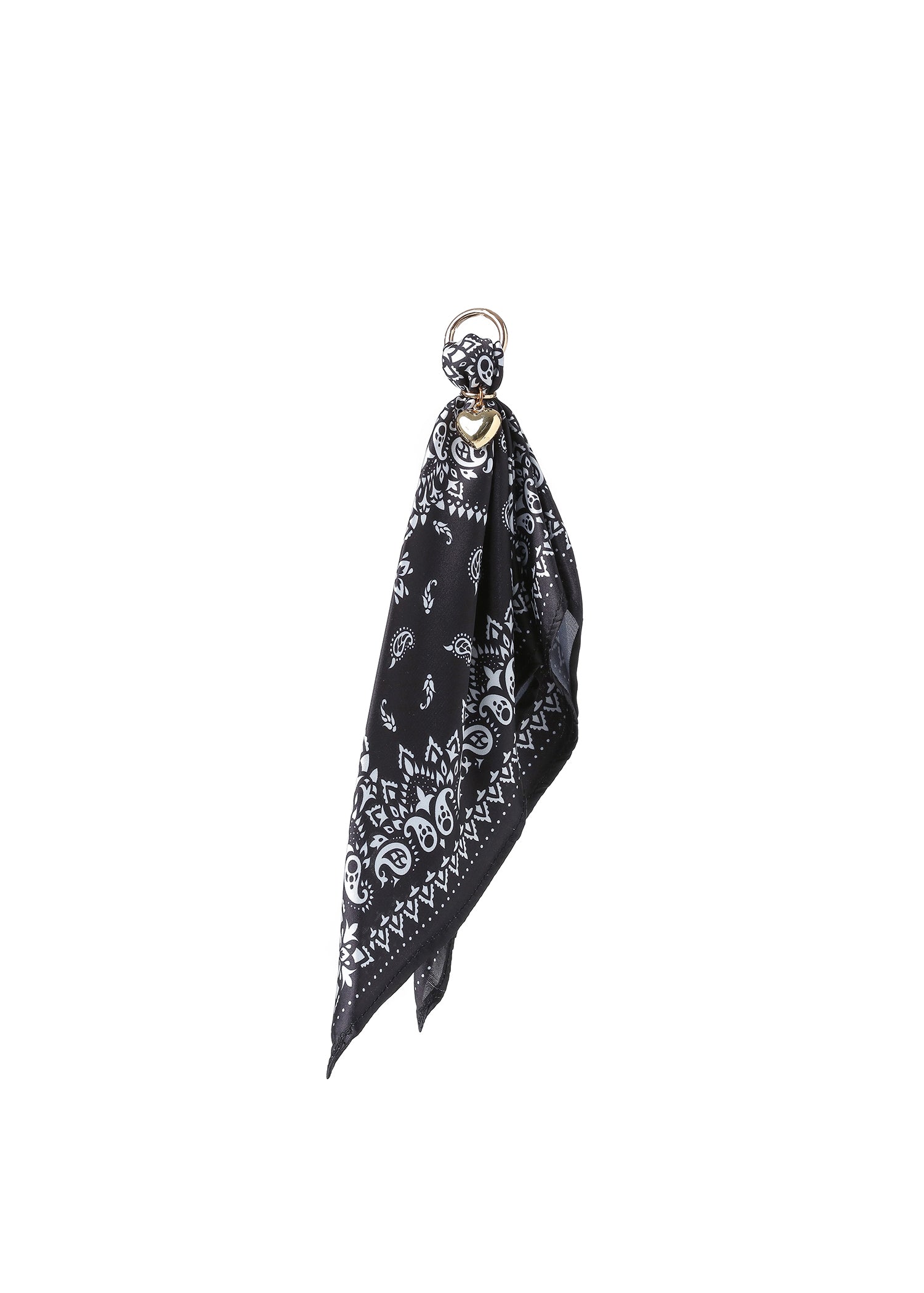 Romy Bandana Bag Charm Black