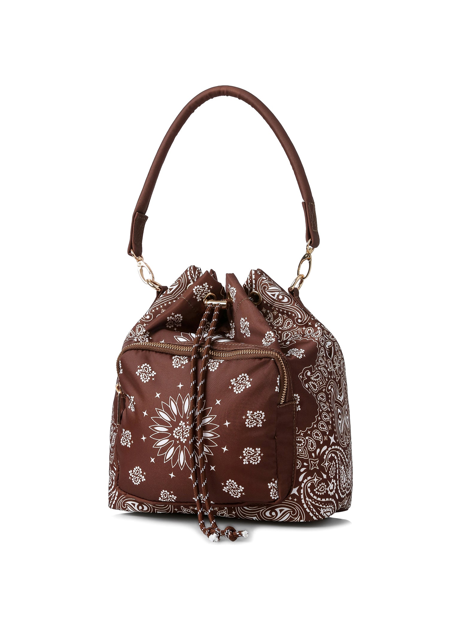 Harley Walnut Bandana Bucket Bag