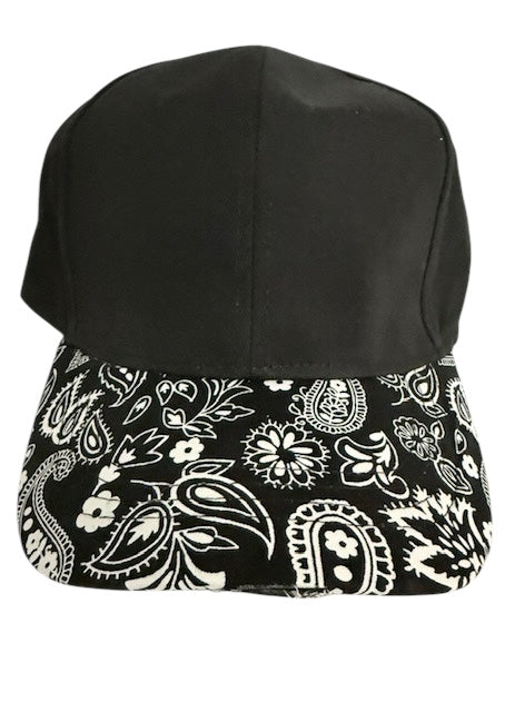 Black Bandana Boardwalk Baseball Cap