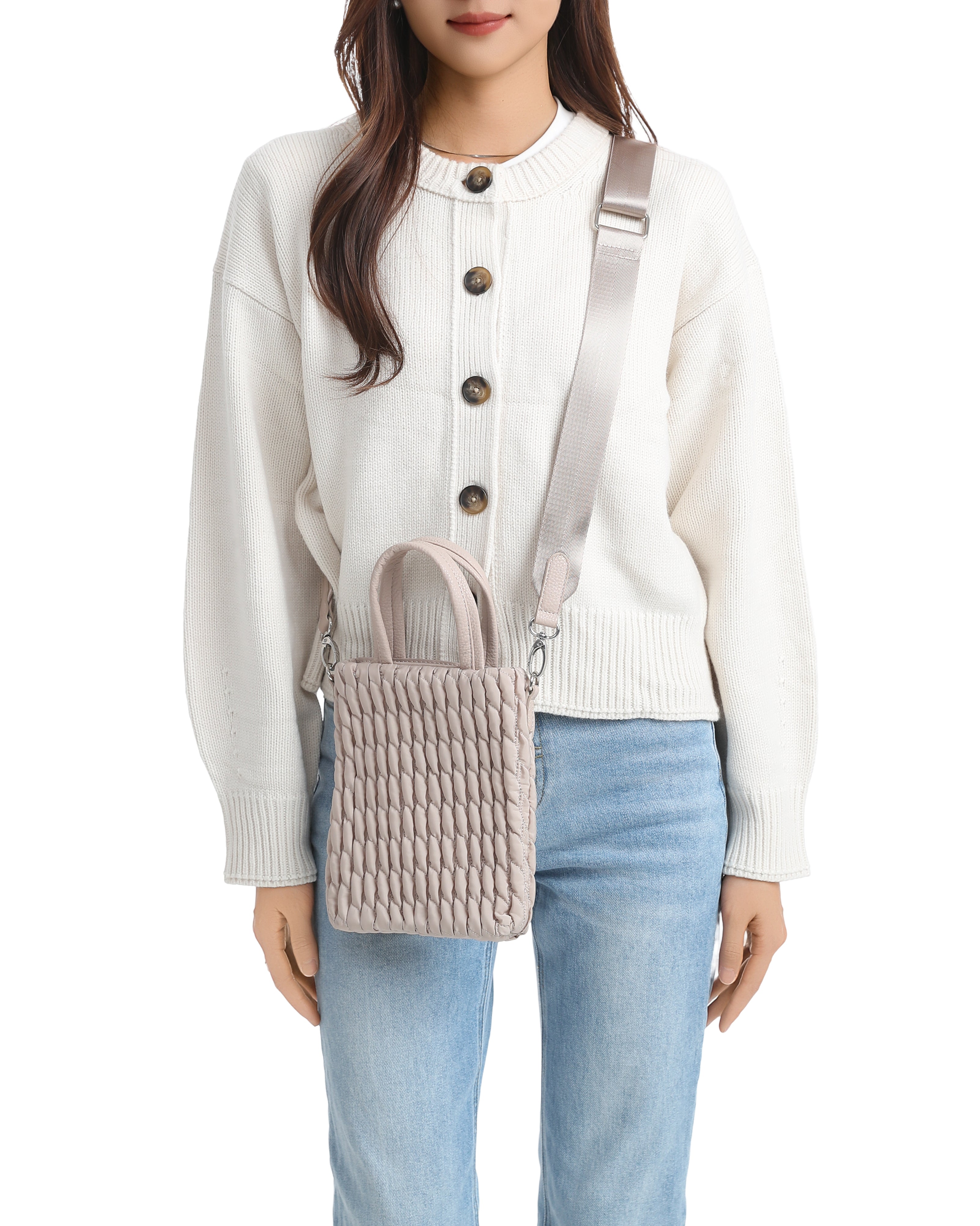 Mila Linen Phone Crossbody Bag - FINAL SALE