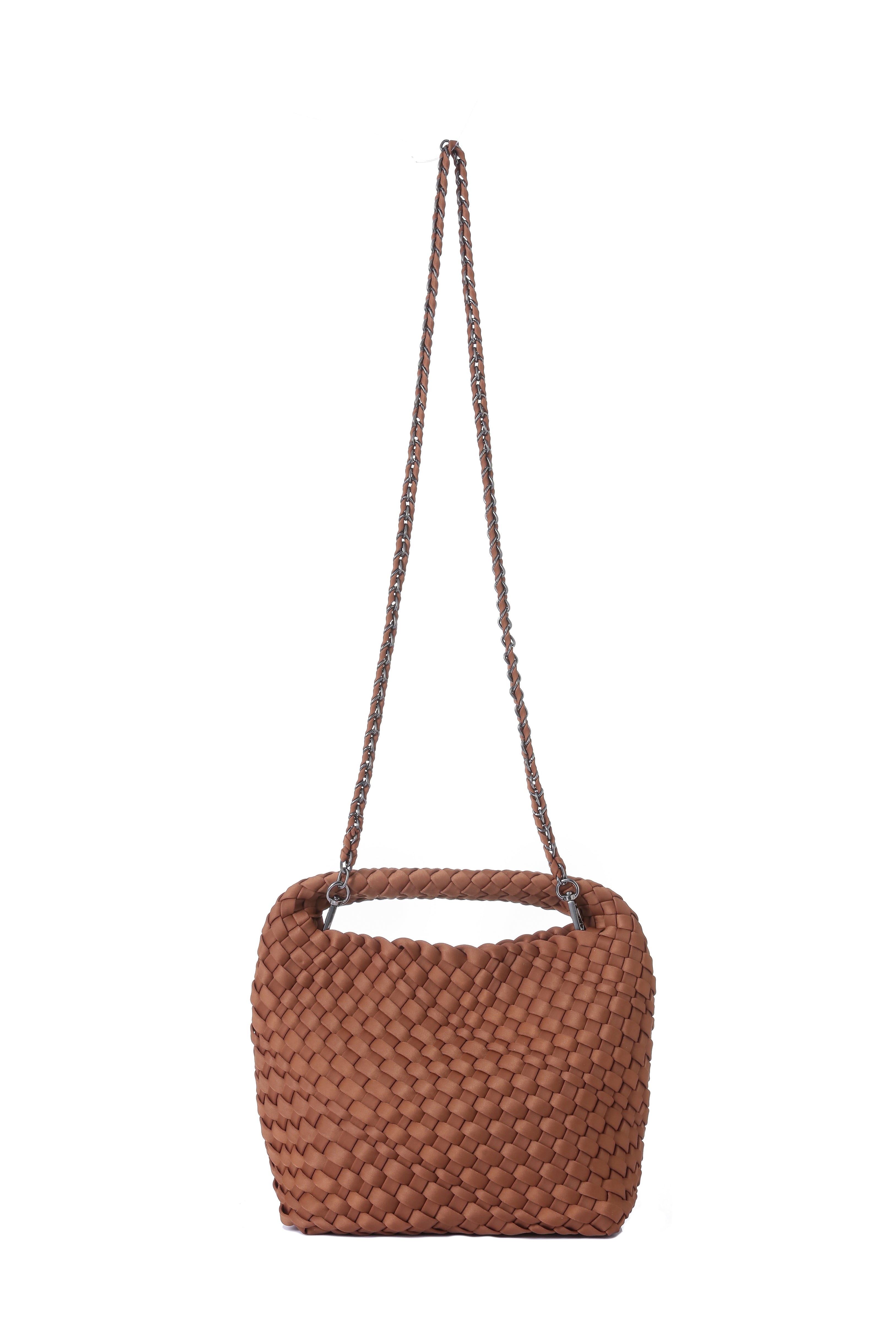 Shelly Walnut Woven Bucket Bag Pre Order Ships 9/1