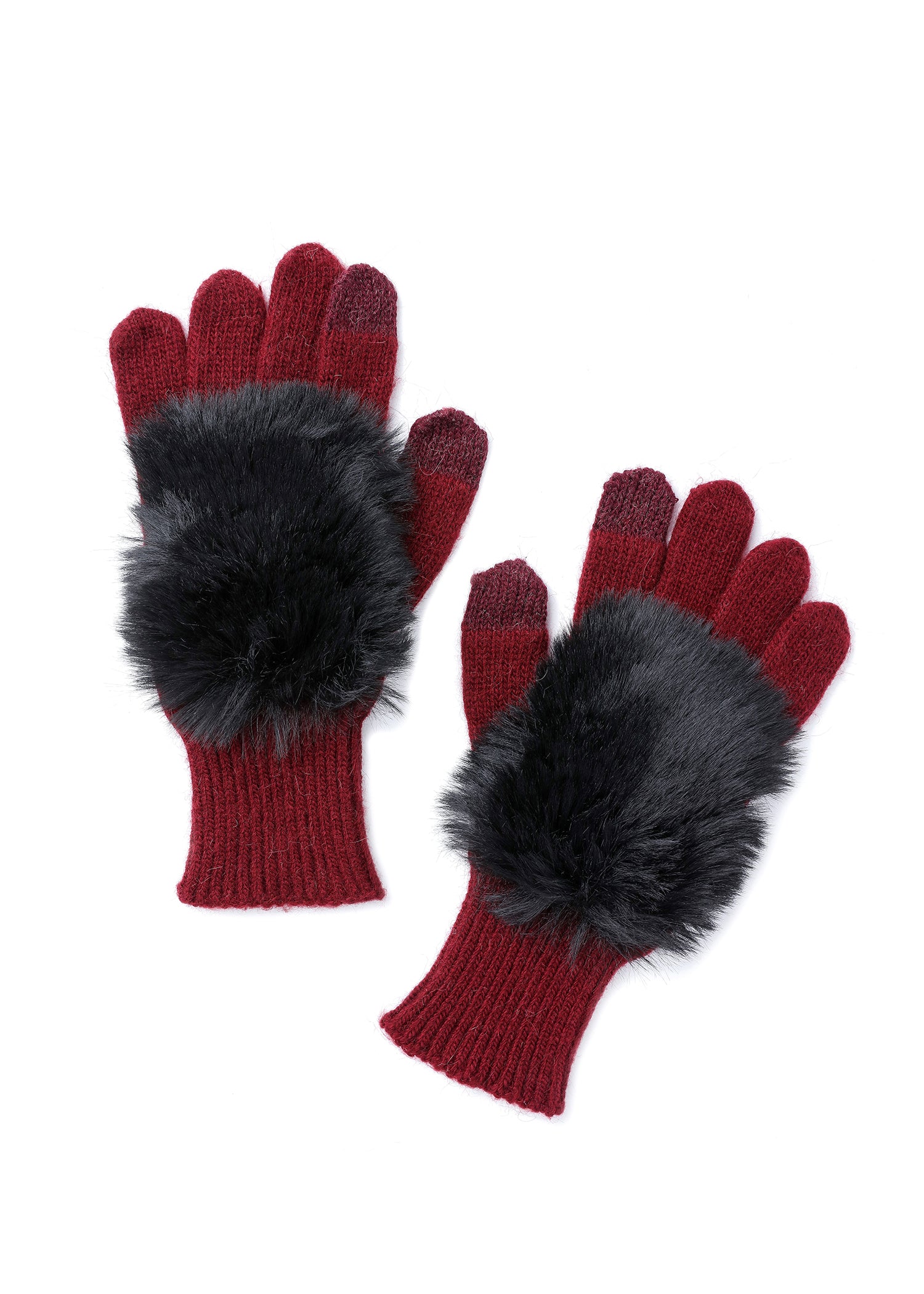 Chalet Fluff Texting Glove Wine
