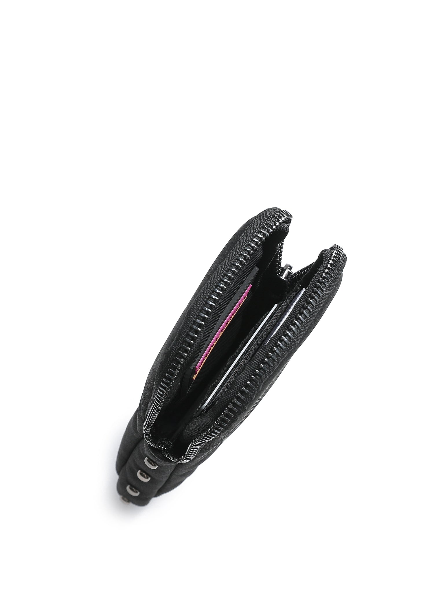 Ev Black Studded Suede Glasses Case