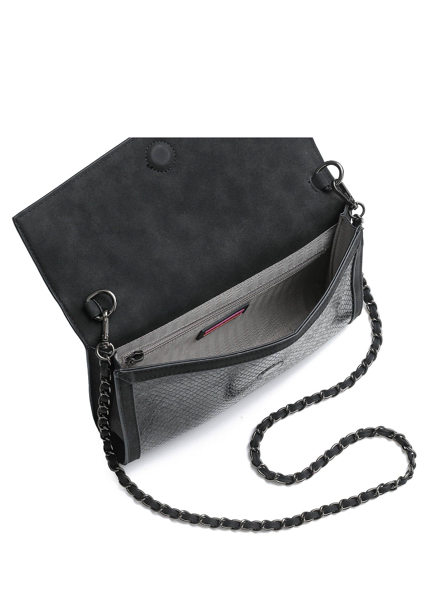 Beth Smoke Snake Clutch - FINAL SALE