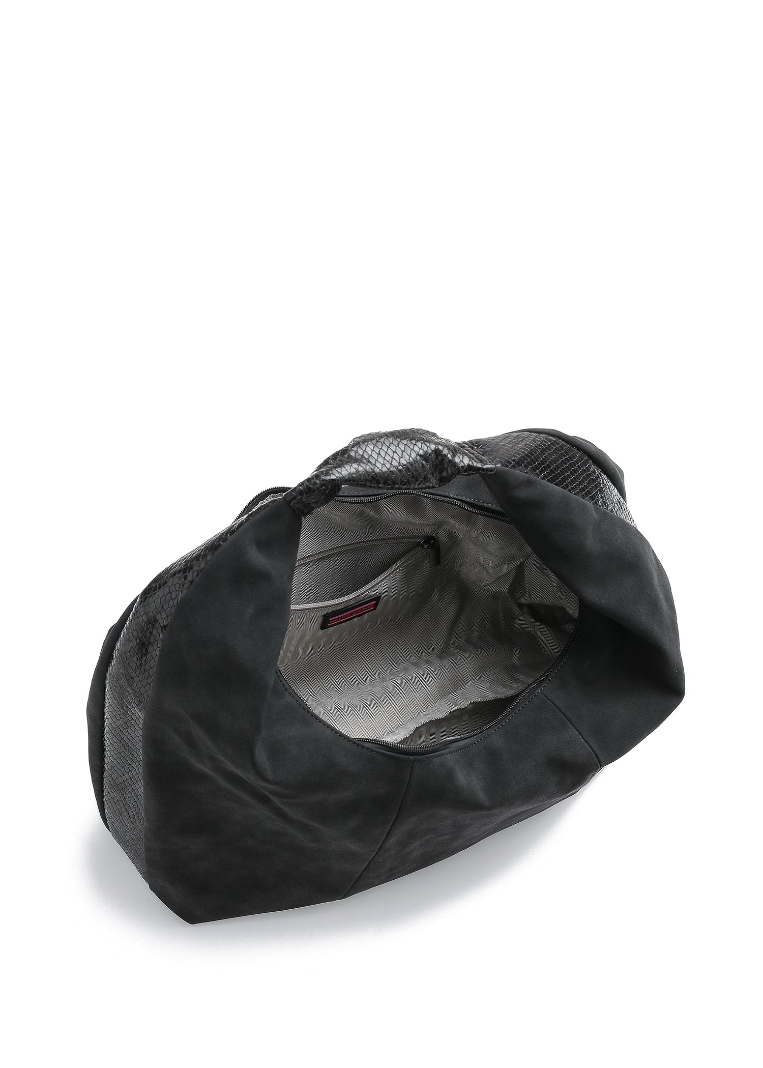 Loren Black Suede Hobo Bag - FINAL SALE