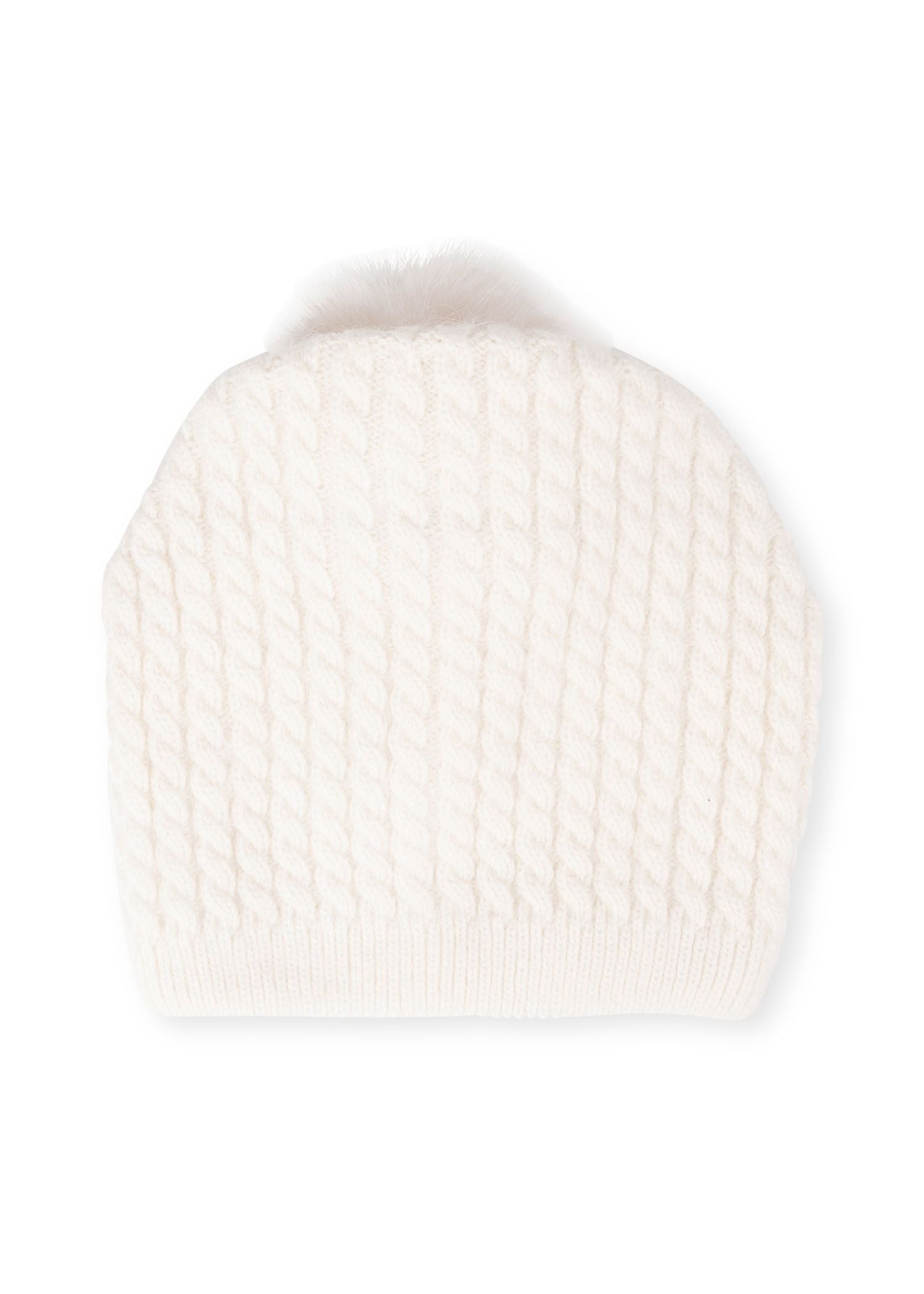 cabin cable hat white