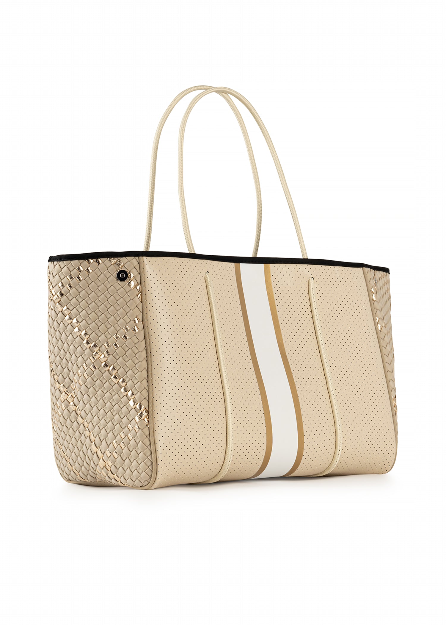 Greyson Dune Woven Neoprene Tote with Monogram