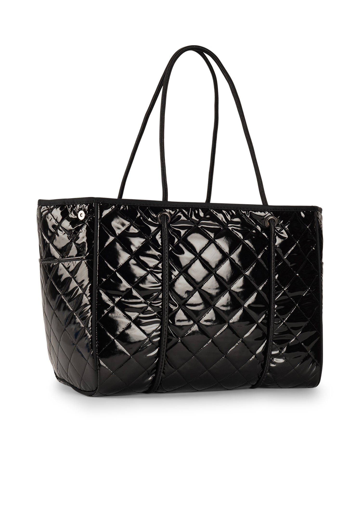 Greyson Noir Puffer Tote with Monogram