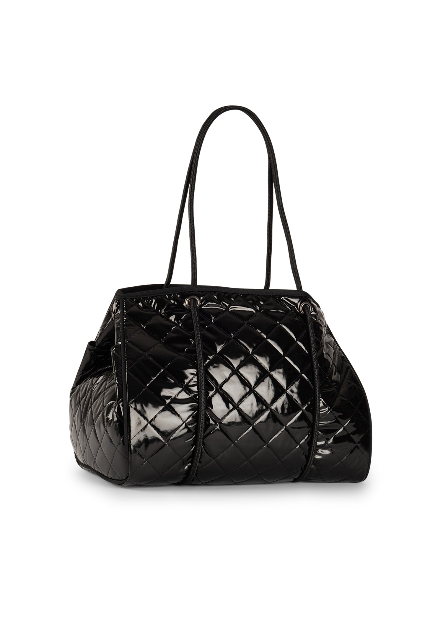 Greyson Noir Puffer Tote with Monogram