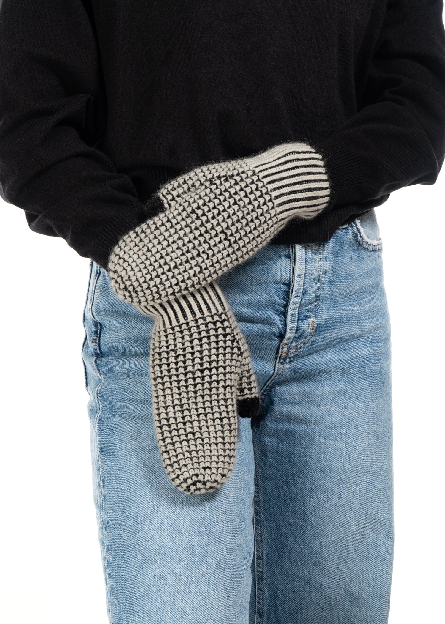 Waffle Slope Touch Mitten B