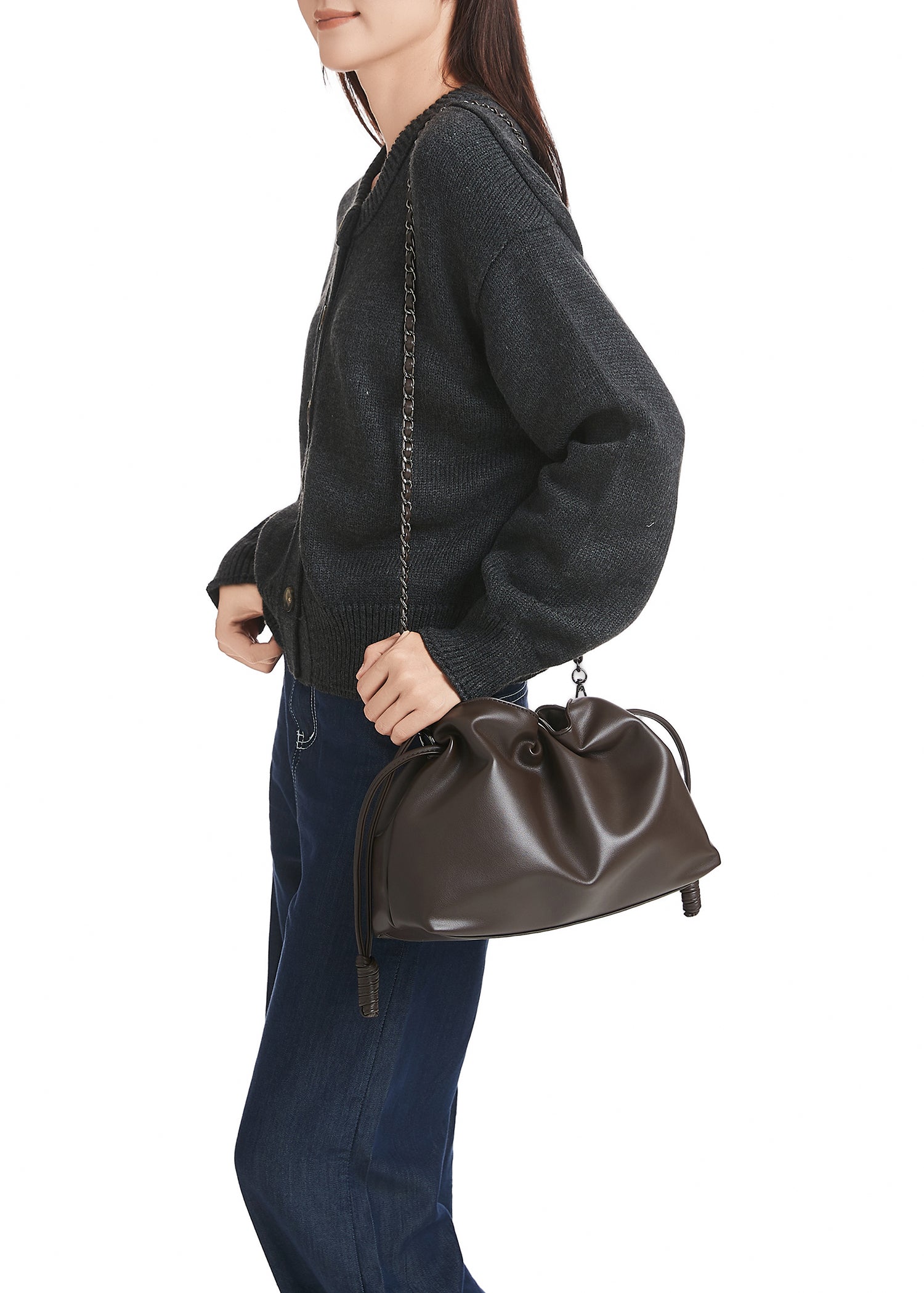 Taylor Chocolate Convertible Crossbody