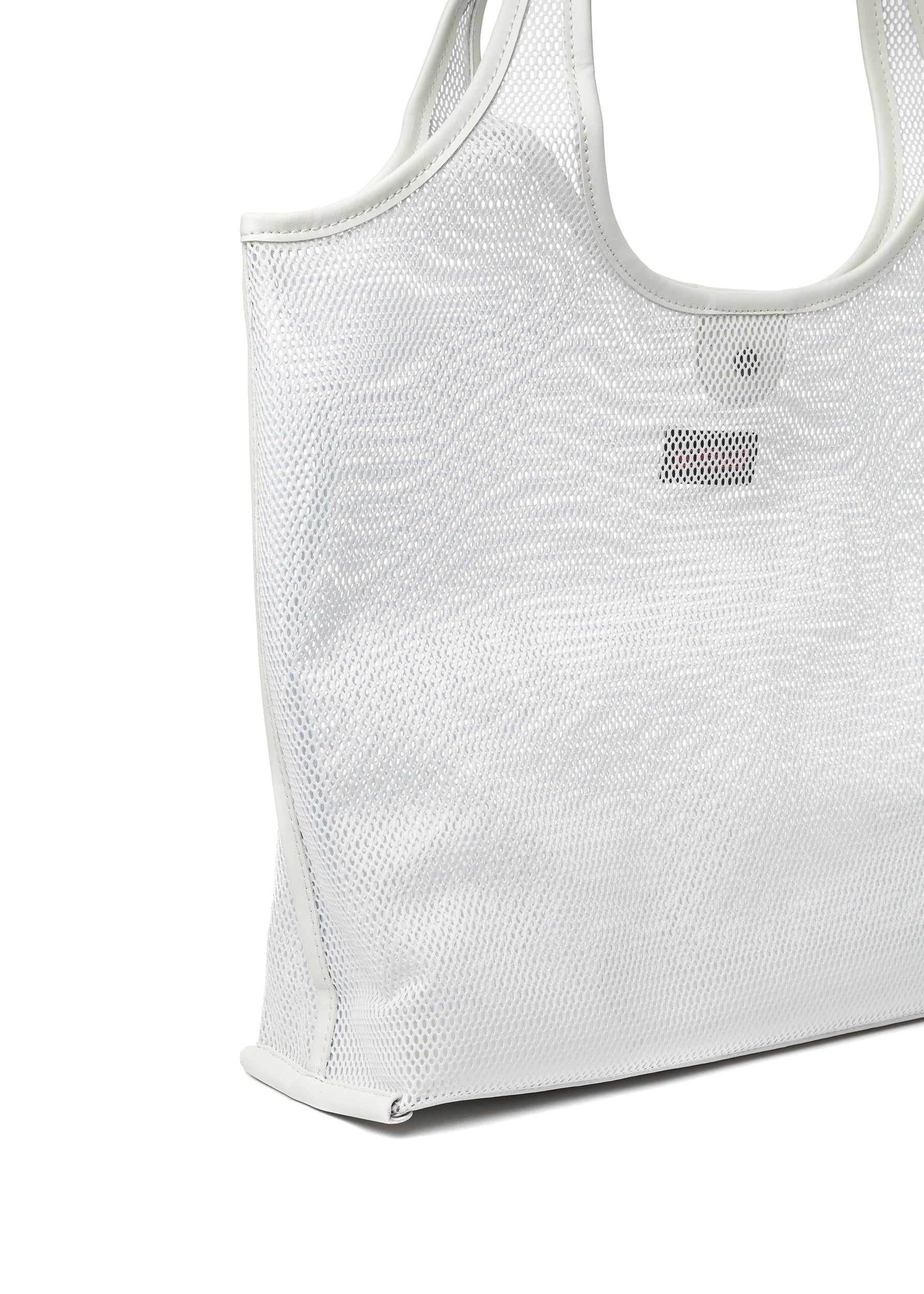 Roxy White Mesh Tote