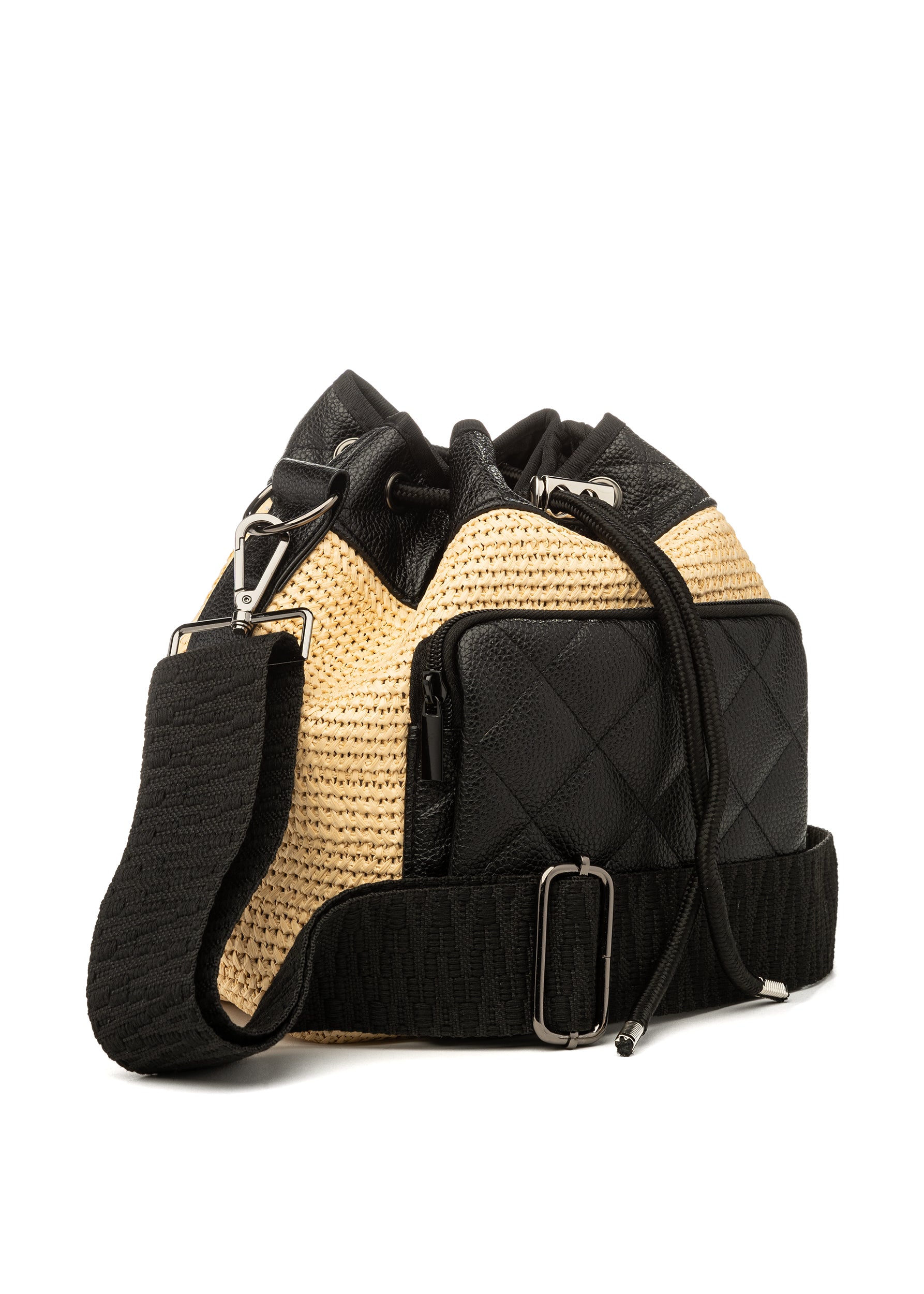 Lindsey Raffia Bucket bag