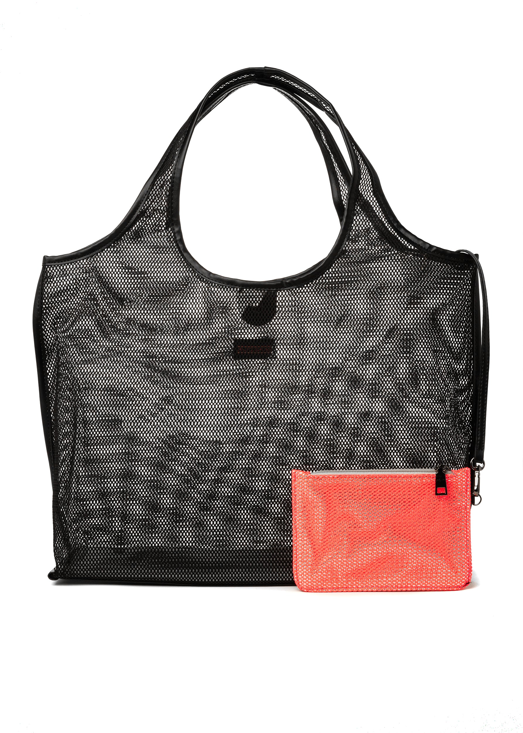 Roxy Black Mesh Tote