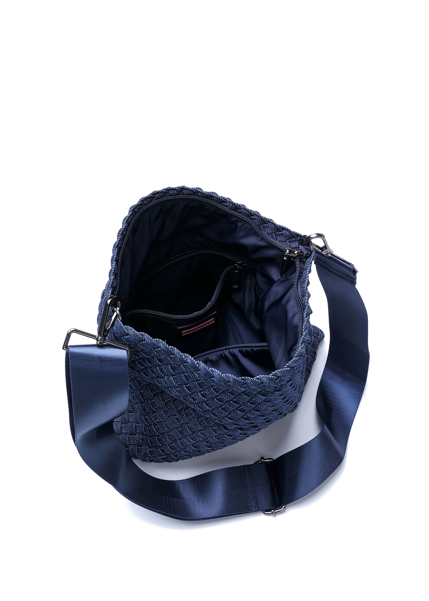 Val Indigo Convertible Woven Crossbody