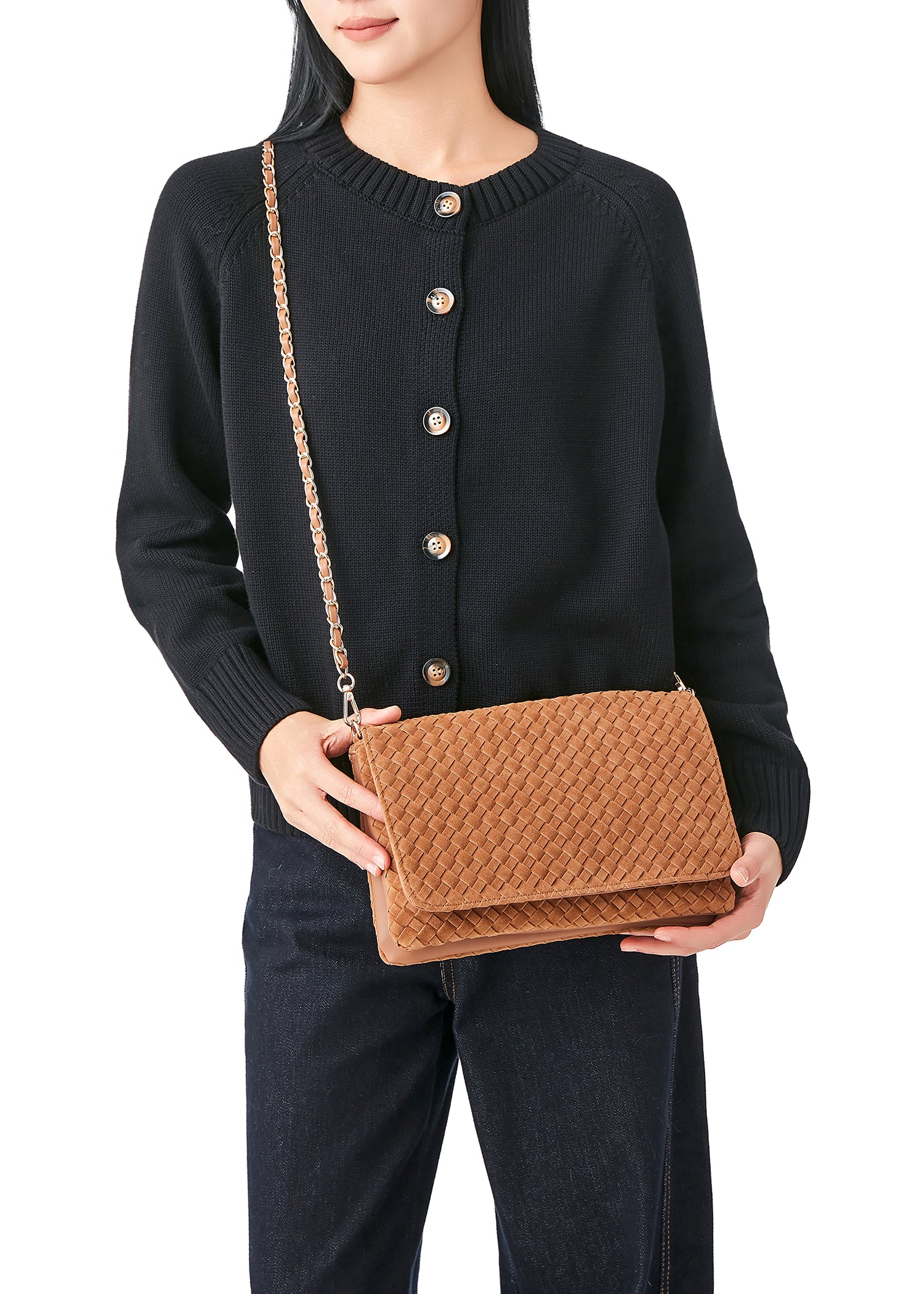 Lexi Woven Saddle Crossbody