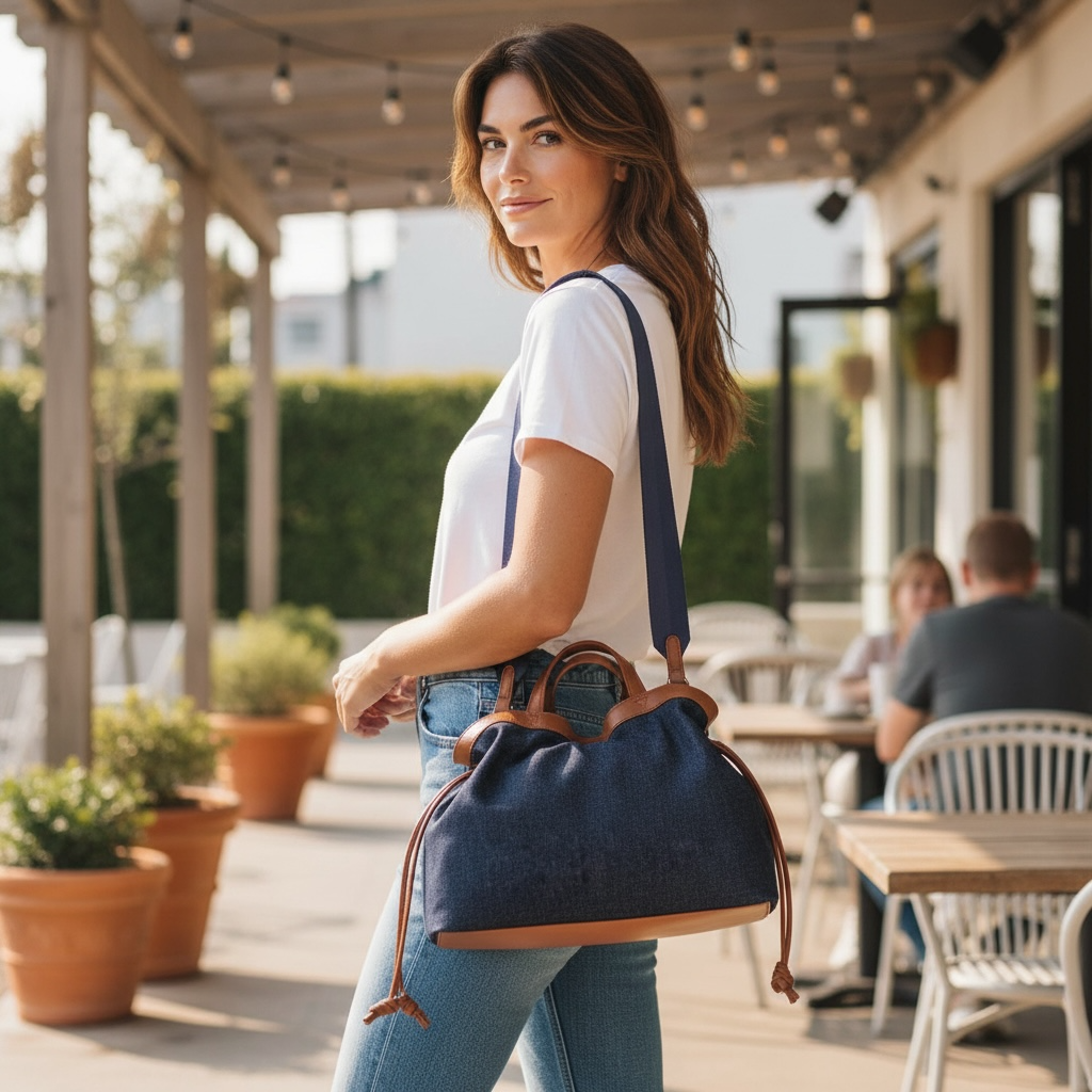 Reese Indigo Tote PRE-ORDER SHIPS 2/10