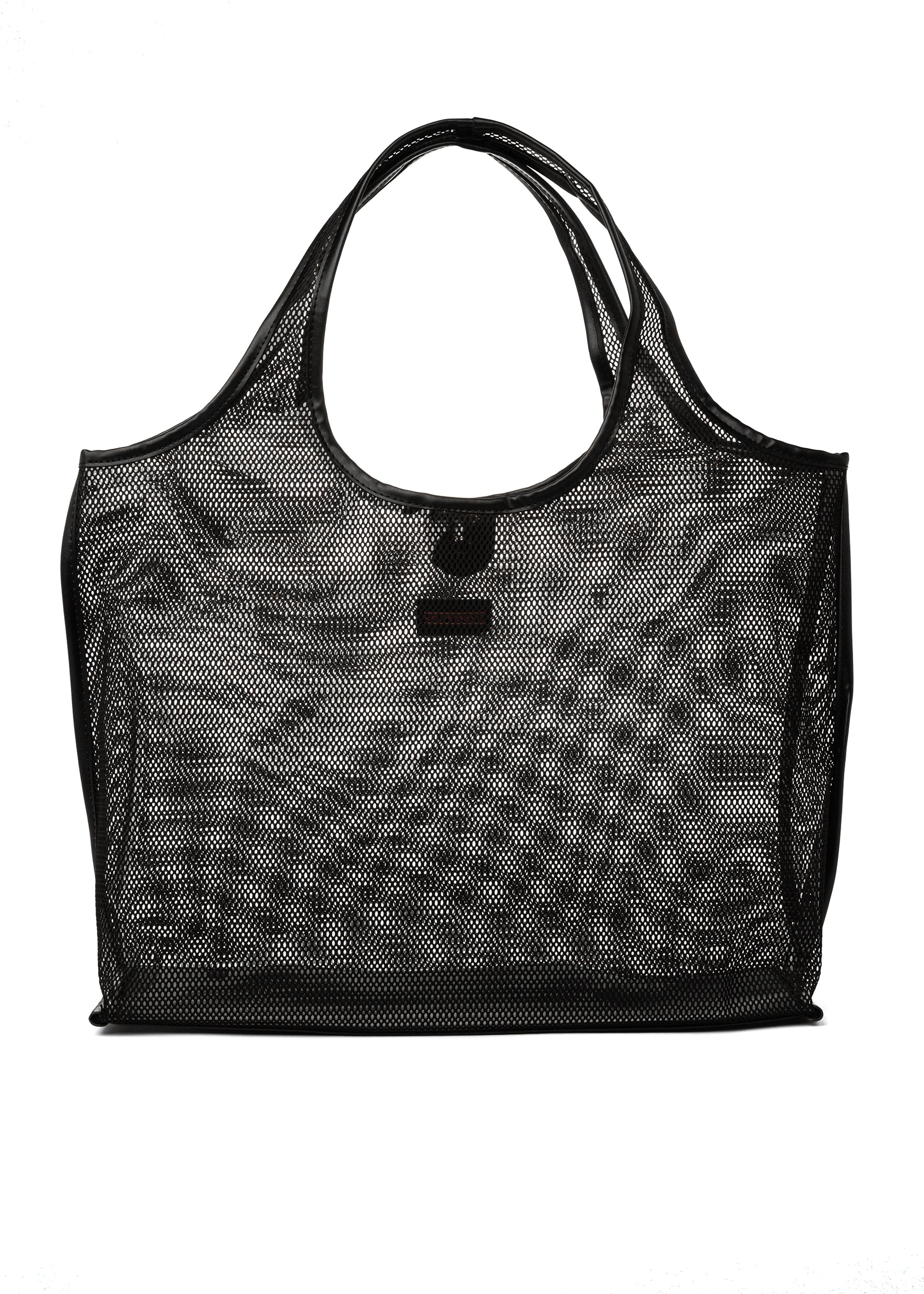 Roxy Black Mesh Tote