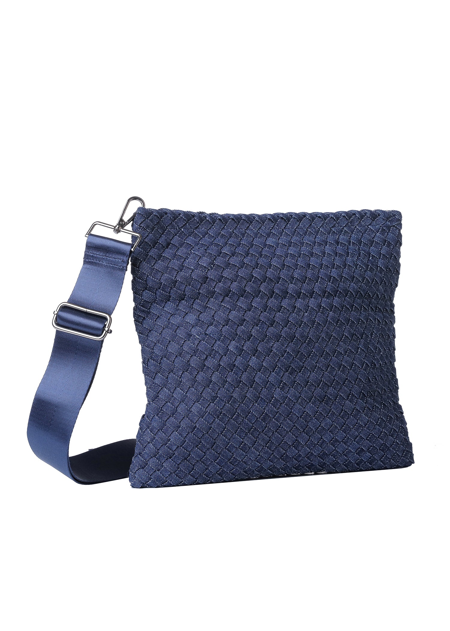 Val Indigo Convertible Woven Crossbody