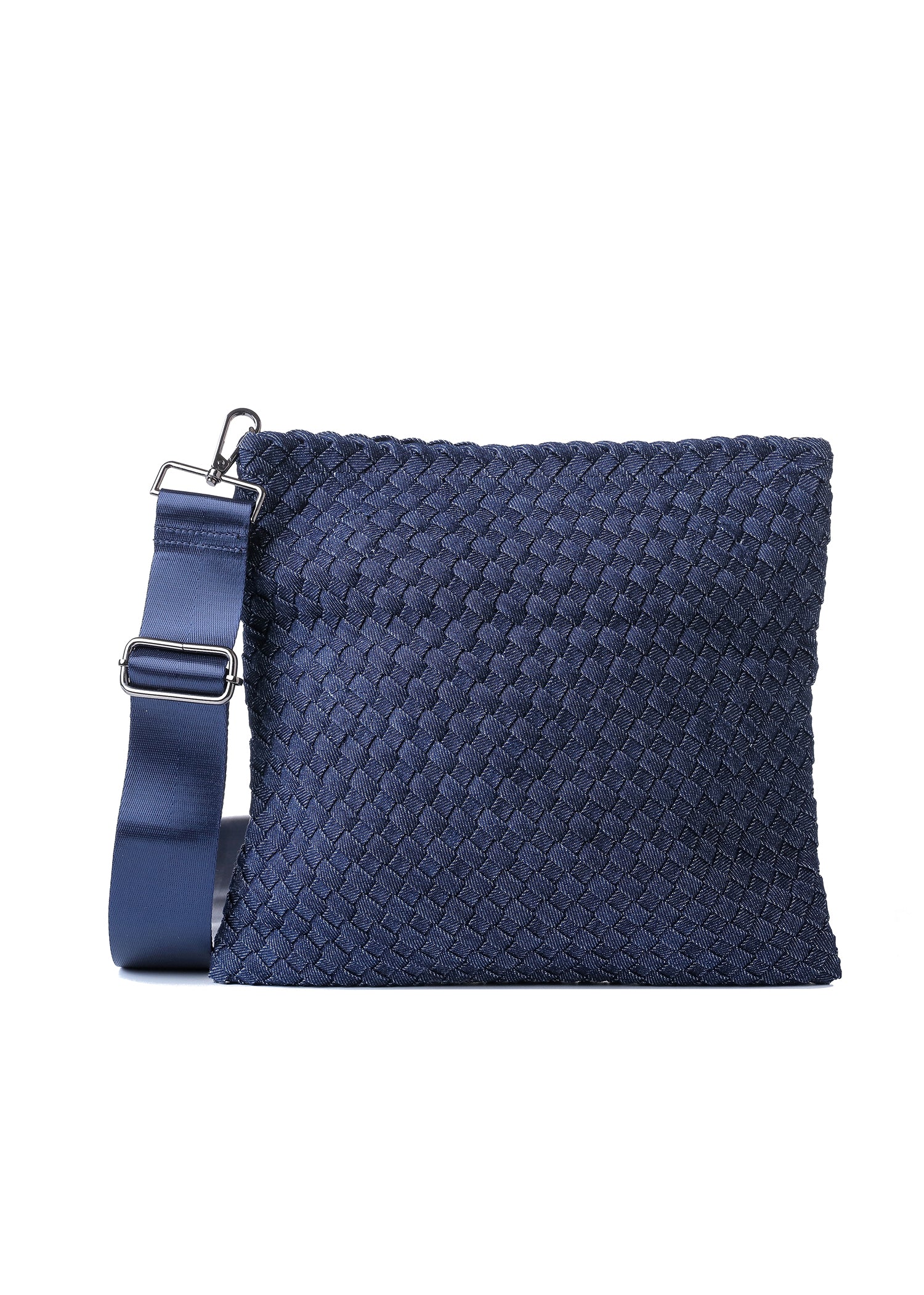 Val Indigo Convertible Woven Crossbody