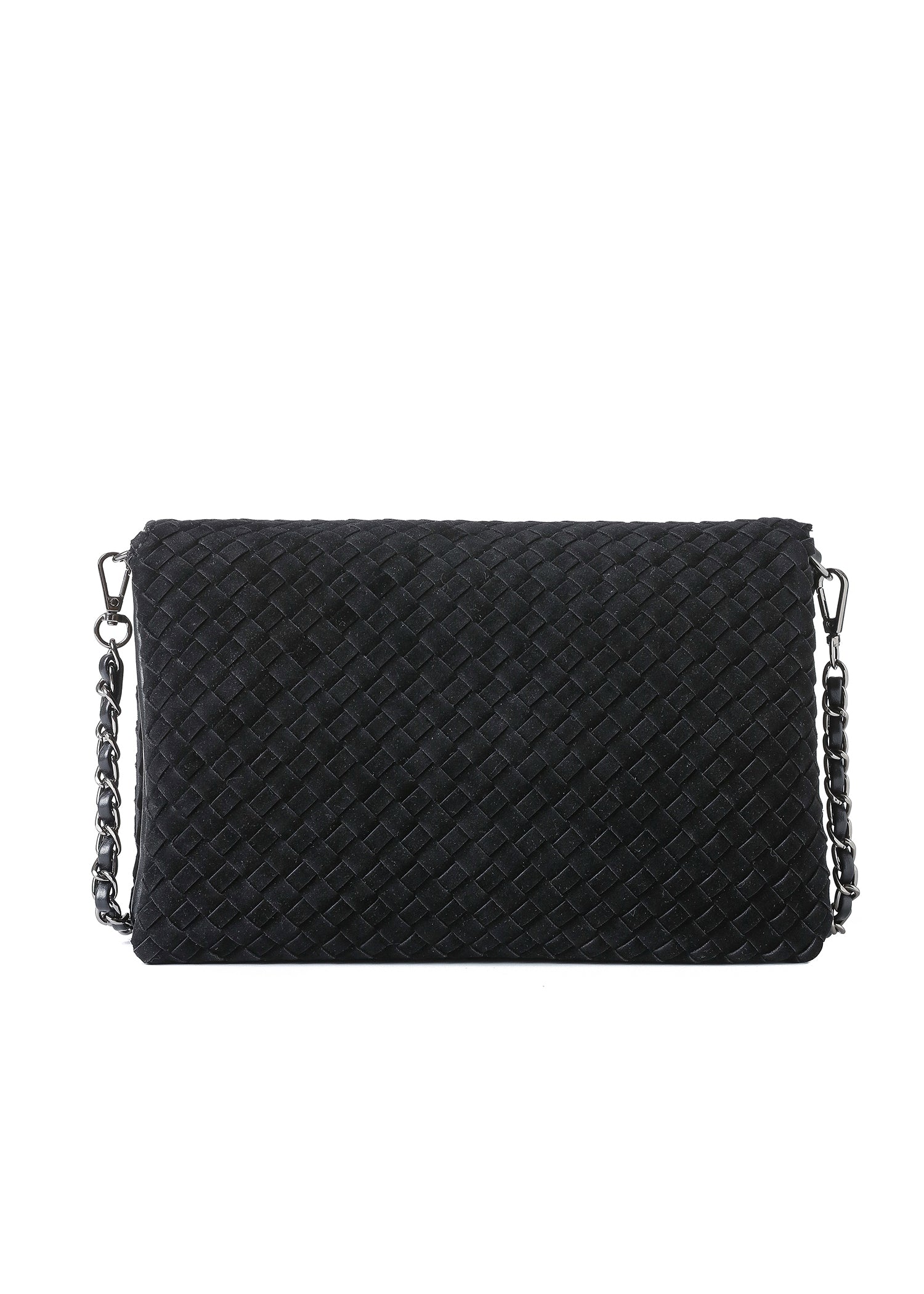 Lexi Woven Black Crossbody