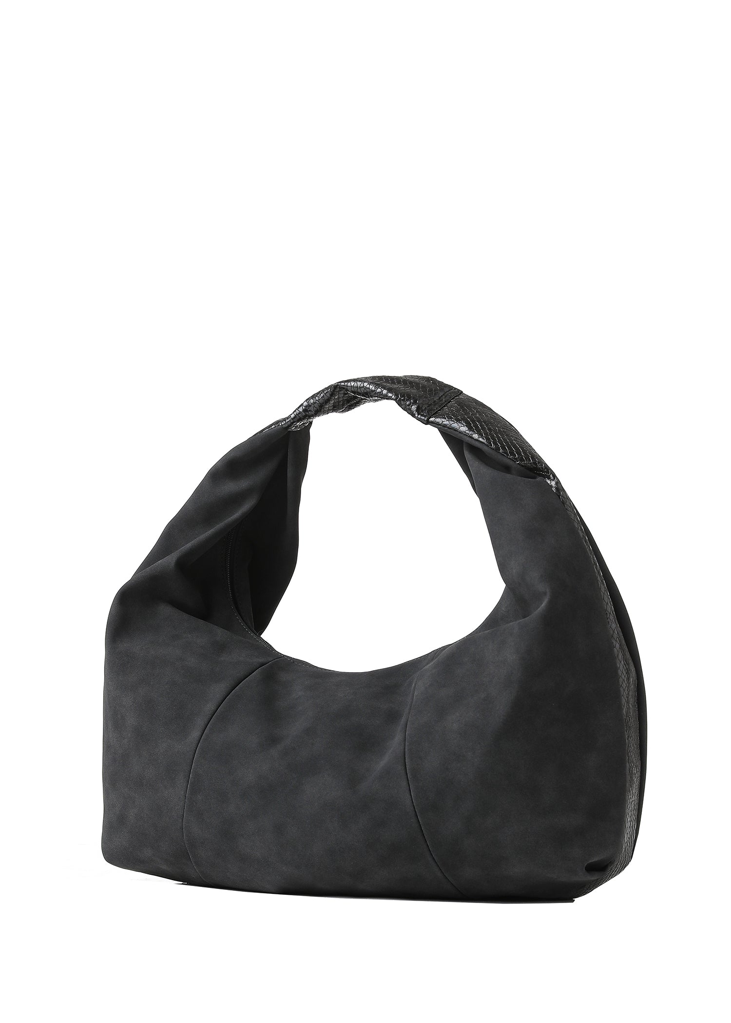 Loren Black Suede Hobo Bag - FINAL SALE