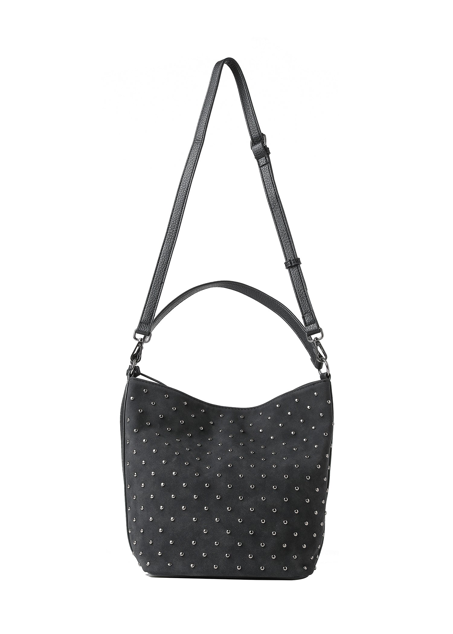 Celine Black Suede Shoulder Bag