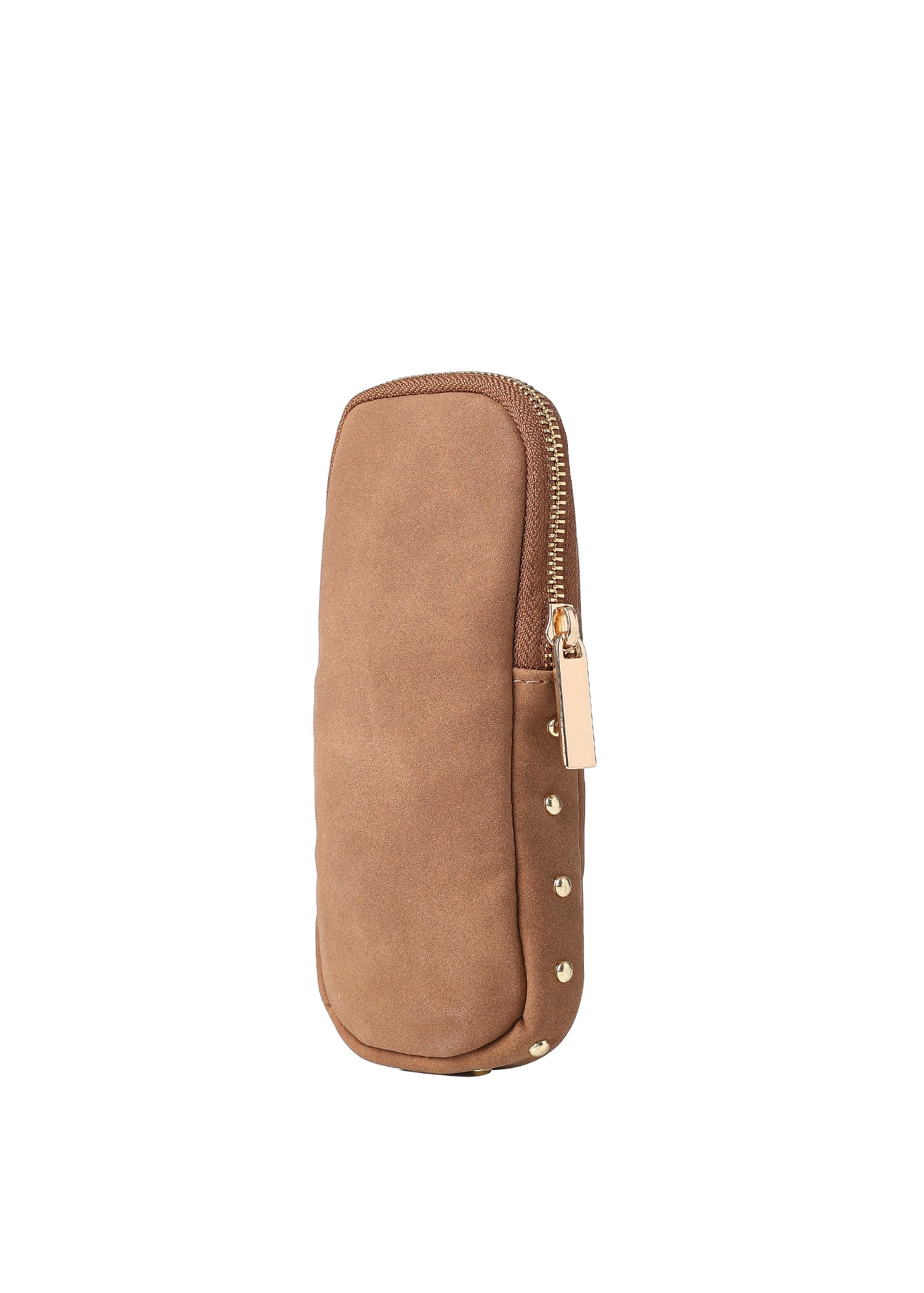 Ev Saddle Studded Suede Glasses Case